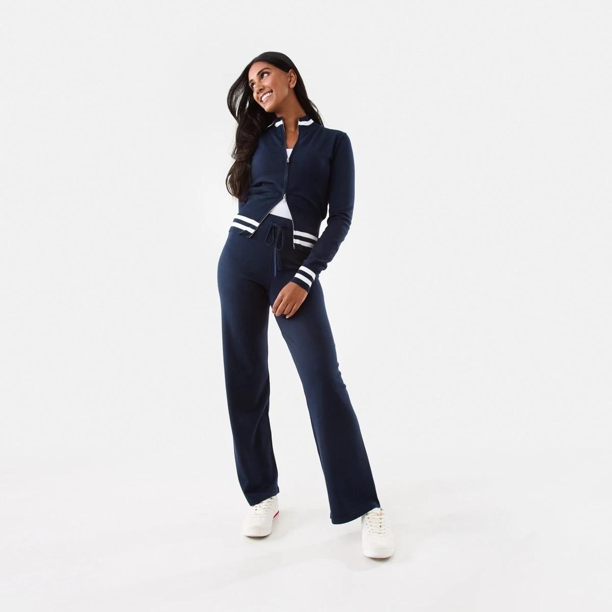 2 True Knit Tie Waist Pants Navy Blaze, 2 of 6