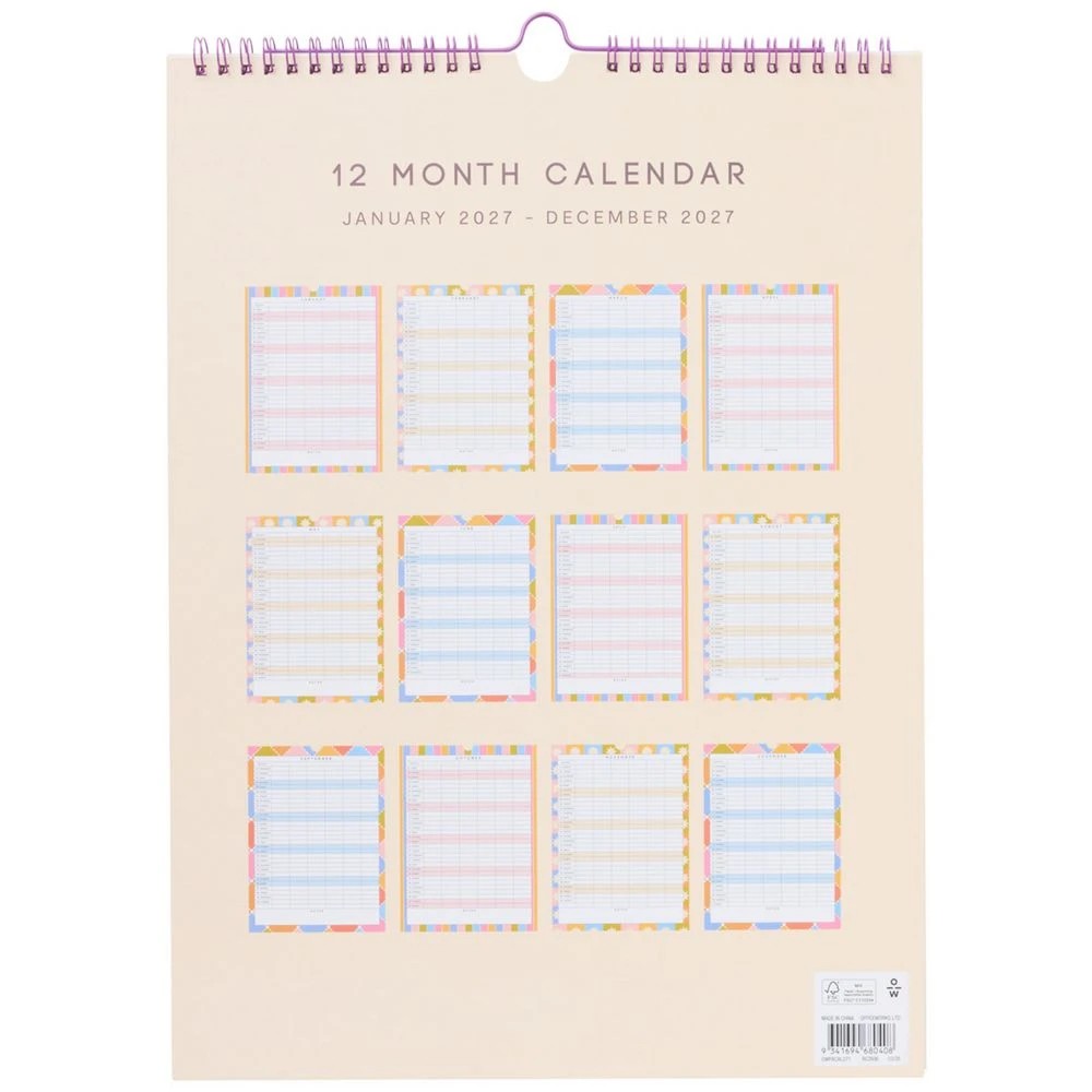 3 Officeworks 2027 Family Planner Geo, 3 of 3