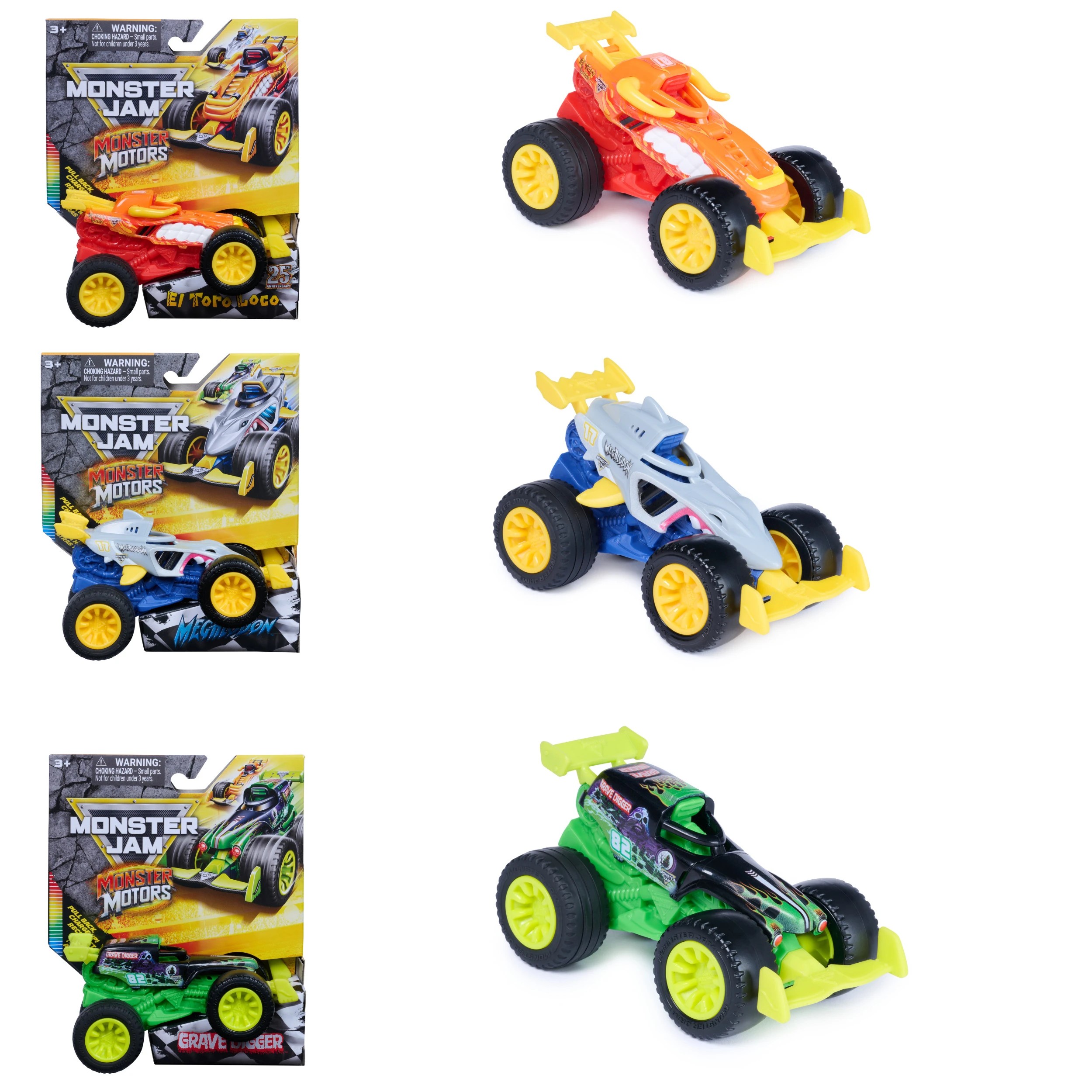 1 Monster Jam Monster Motors 1:64 Rev Up Monster Truck - Assorted, 1 of 7