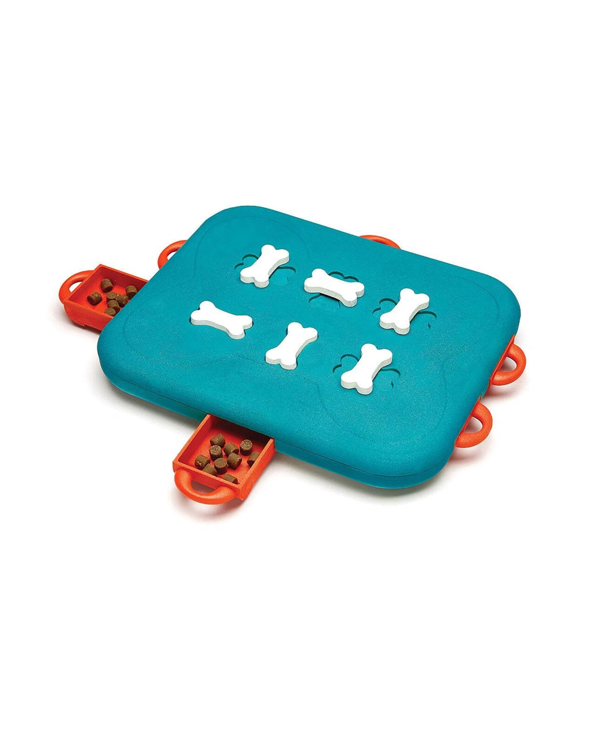 1 Outward Hound Nina Ottosson Dog Casino Treat Puzzle Dog Toy Turquoise, 1 of 7
