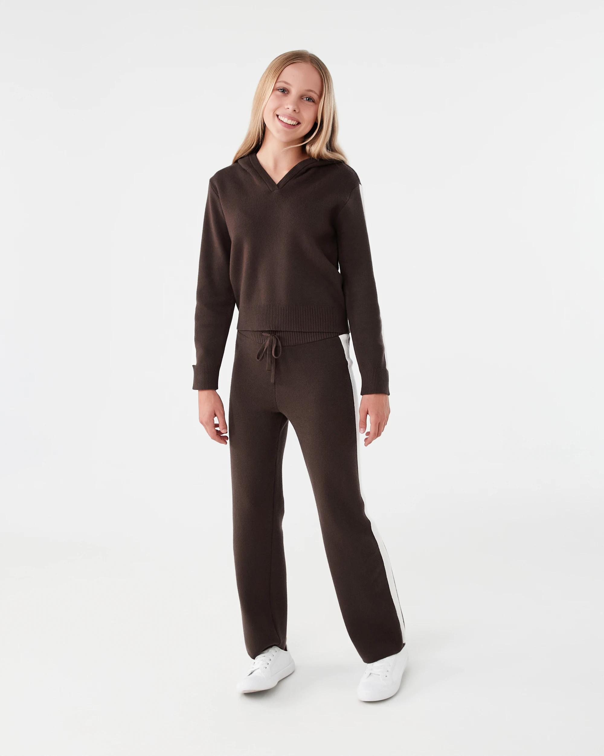 6 Bonded Knit Hoodie Velvet Brn, 6 of 7