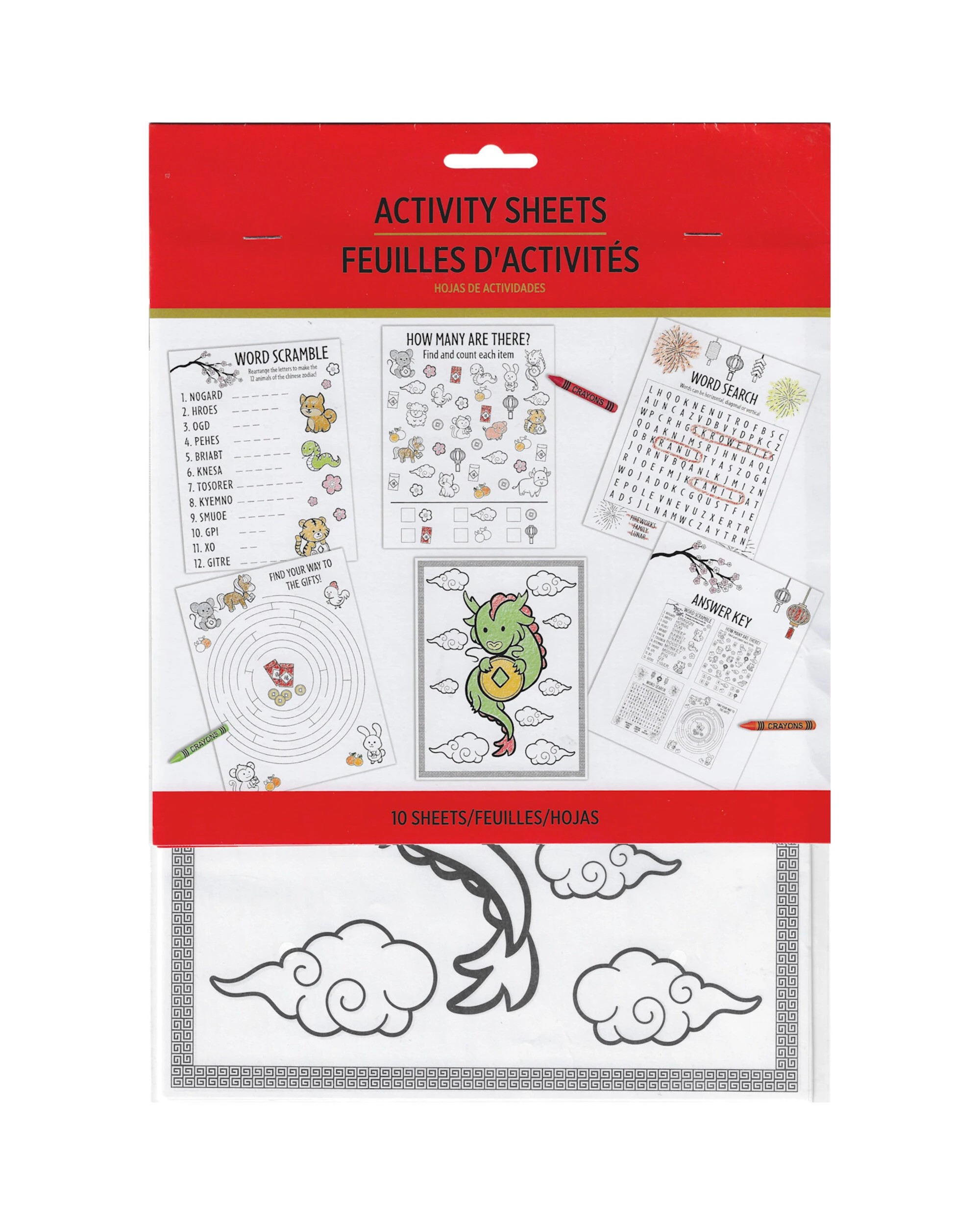 3 Anagram Chinese New Year Activity Sheets 10 Sheets, 3 of 4