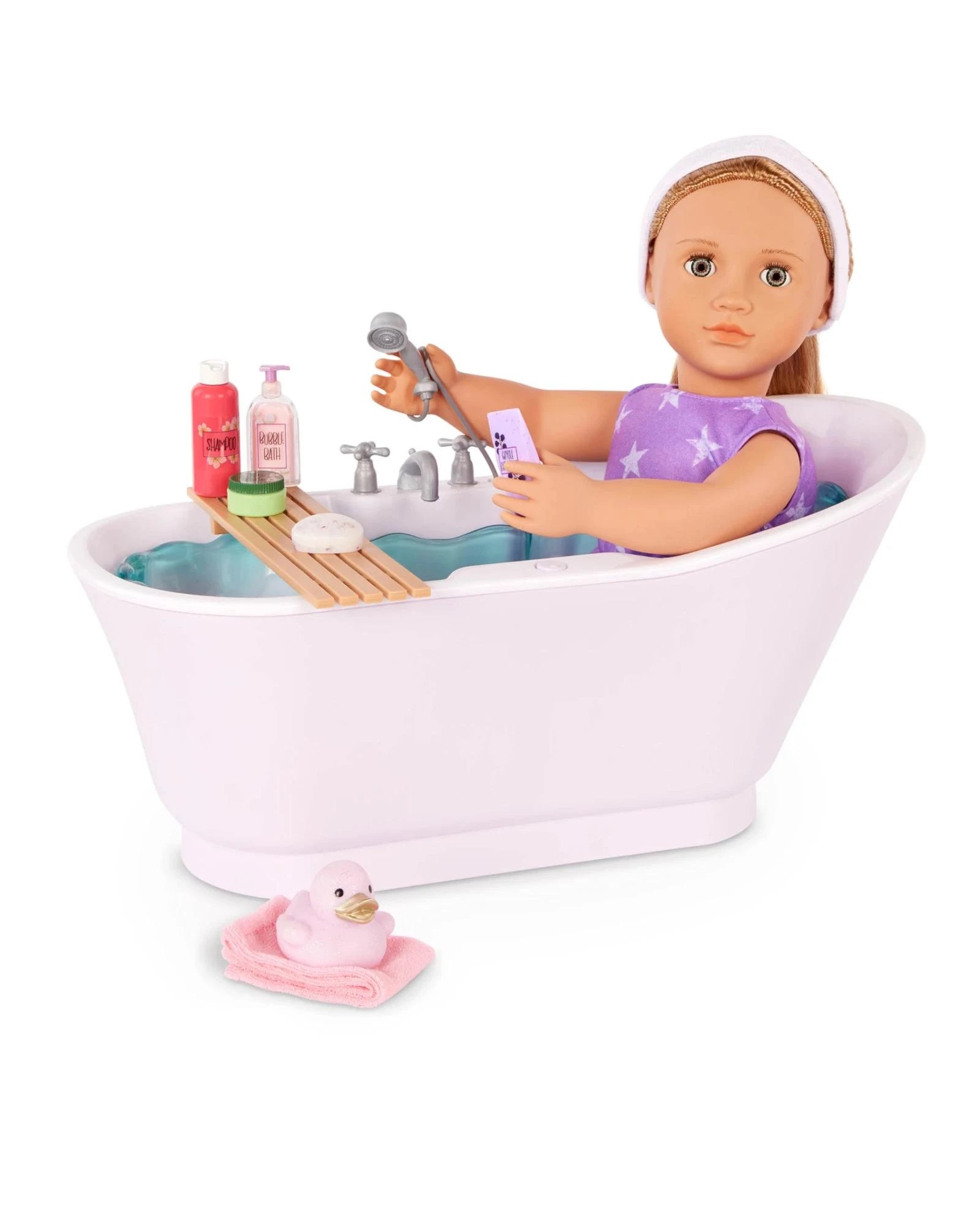 2 Our Generation Bubbly Bathtime Bathtub Accessory with Water Sounds for 18-inch Dolls - Multi, 2 of 7