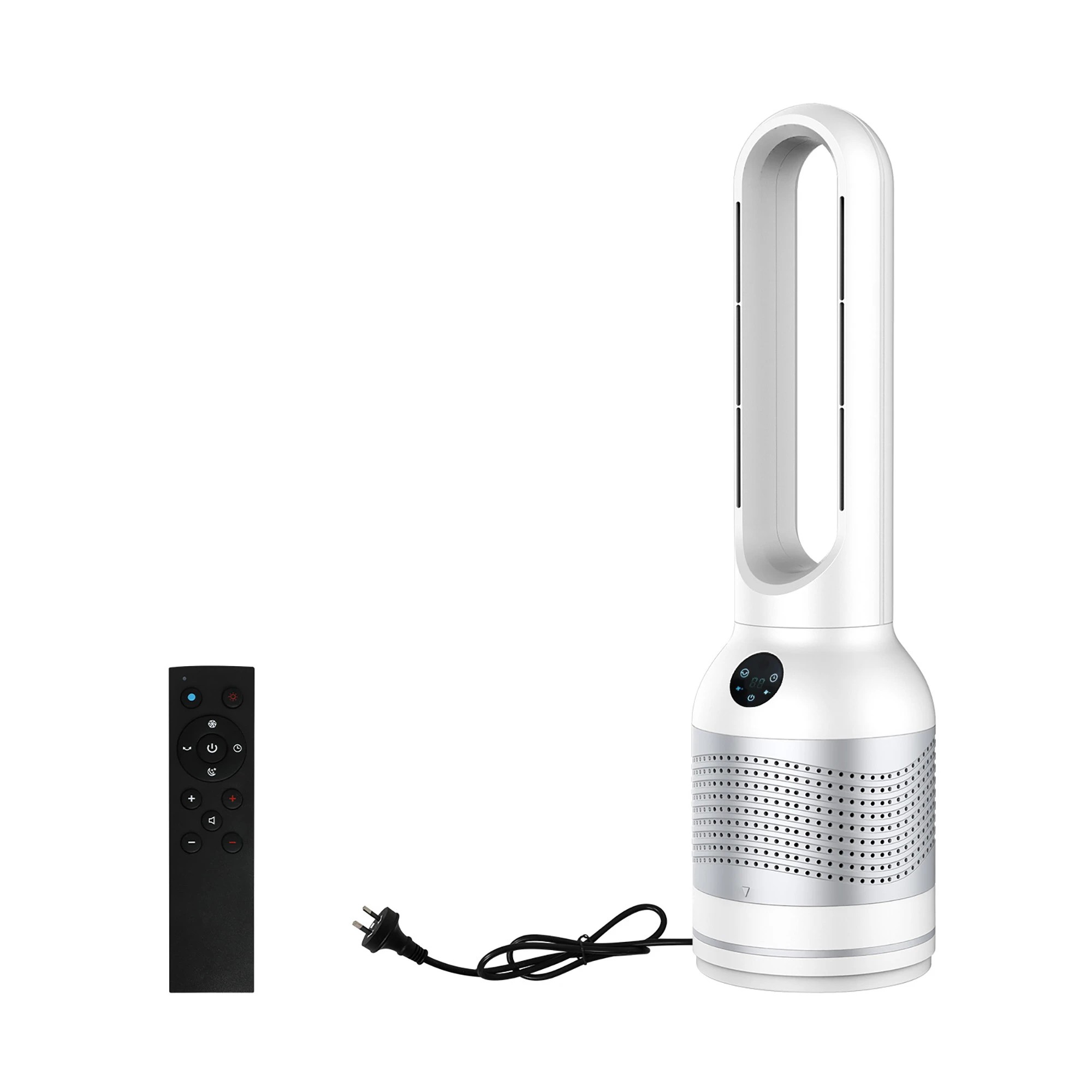 1 Spector Bladeless Tower Fan Silver, 1 of 6