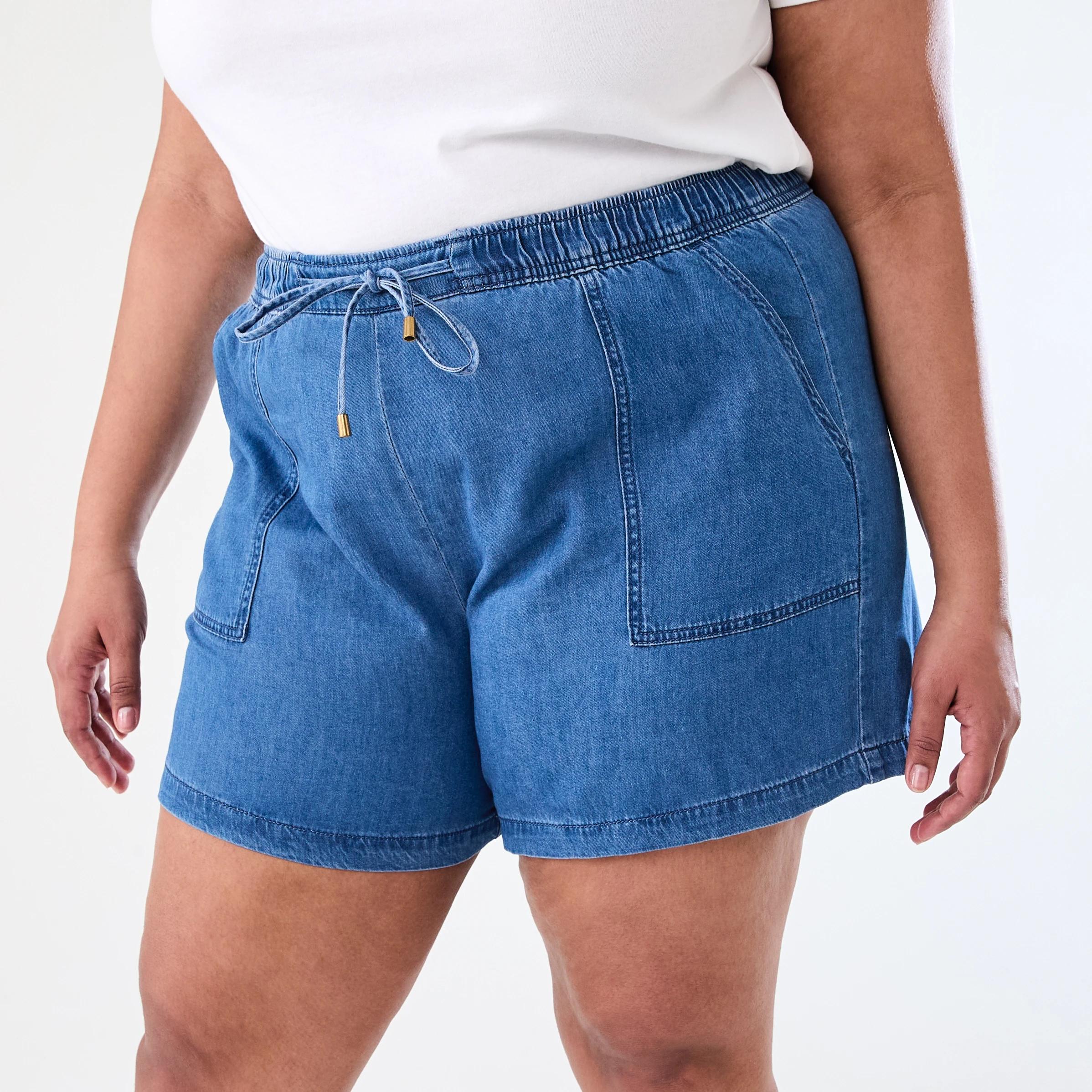 2 Curve Chambray Shorts Mid Wash, 2 of 7
