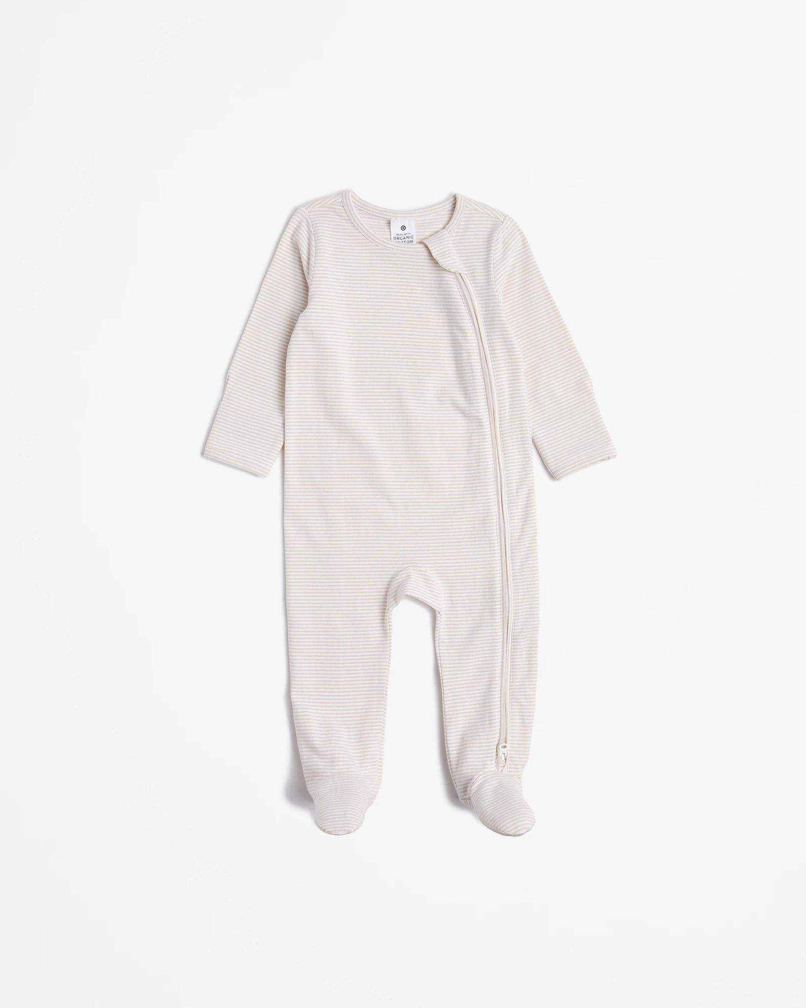 2 Target Baby Organic Cotton Print Zip Coveralls 3 Pack OYSTER GRAY, 2 of 5