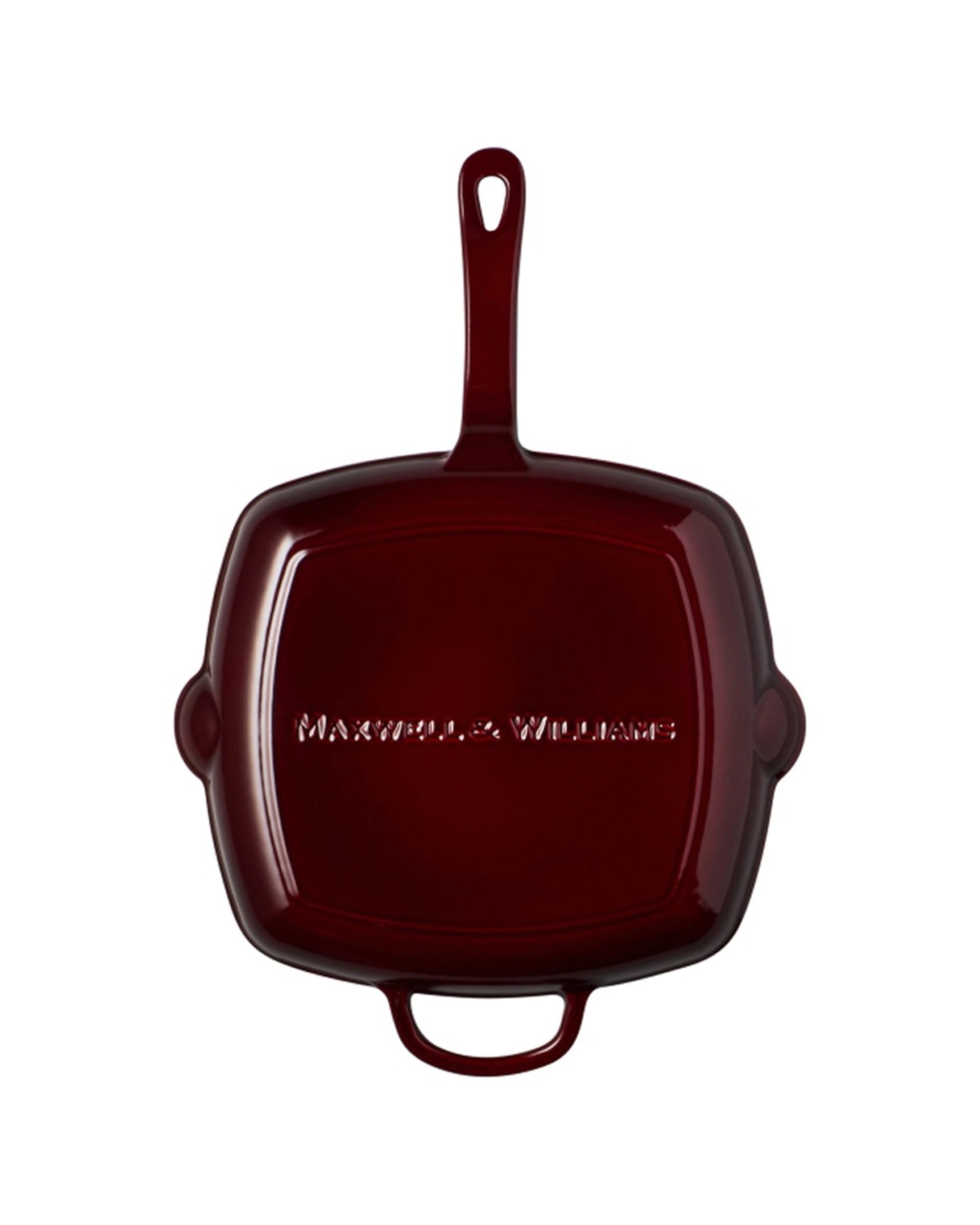 Maxwell & Williams Durable Cast Iron Grill Pan Raised Ridges 26cm ...