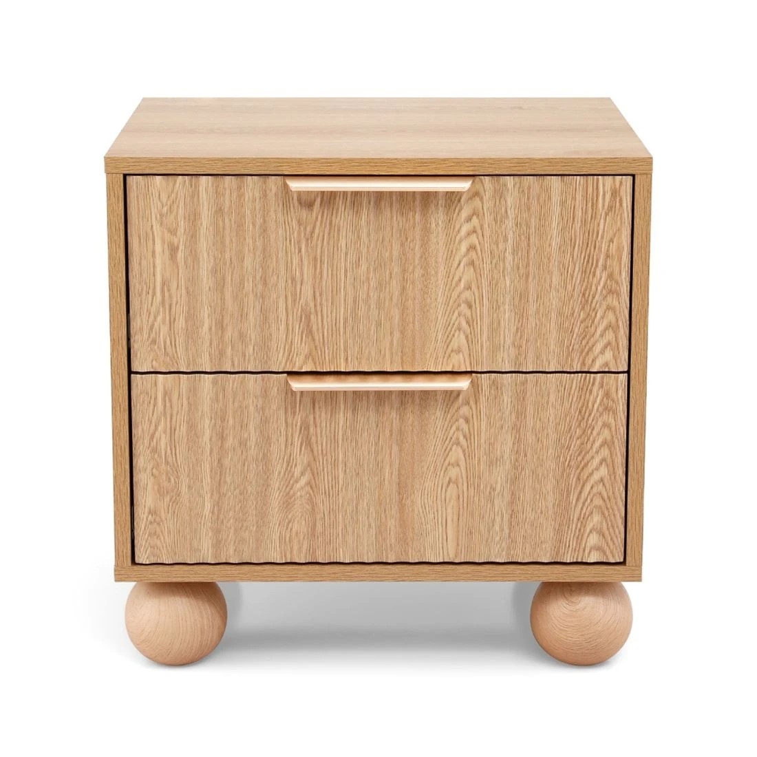 3 Artiss Rattan Bedside Table 2 Drawers Pine - Natural, 3 of 8