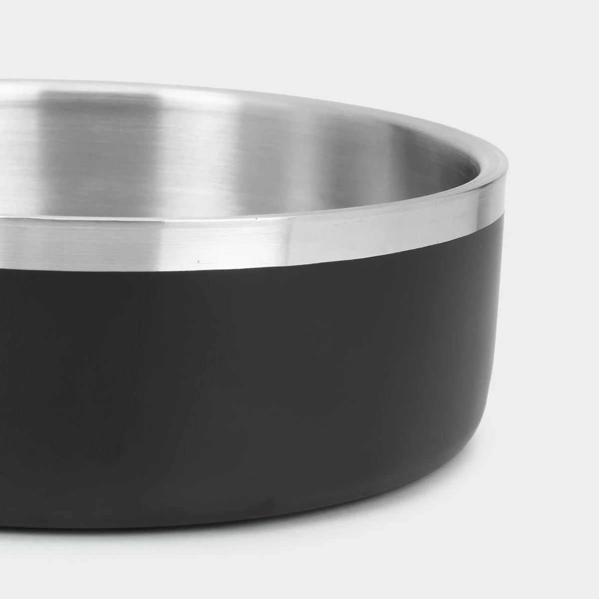 4 Pet Bowl Metal Double Wall - Black, 4 of 6