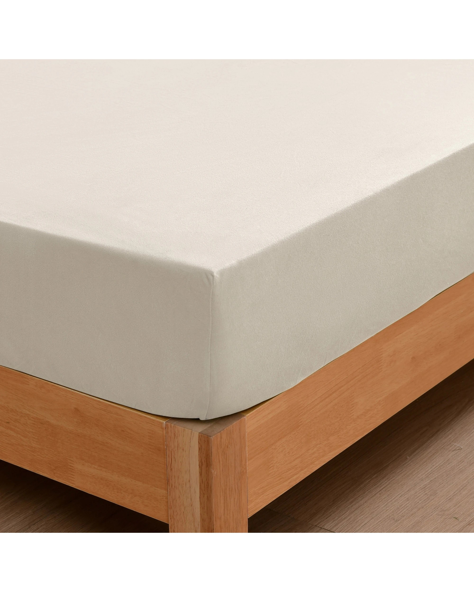 6 Dreamaker Micro Flannel Combo Fitted Sheet Set - King Single Bed - Cream, 6 of 7