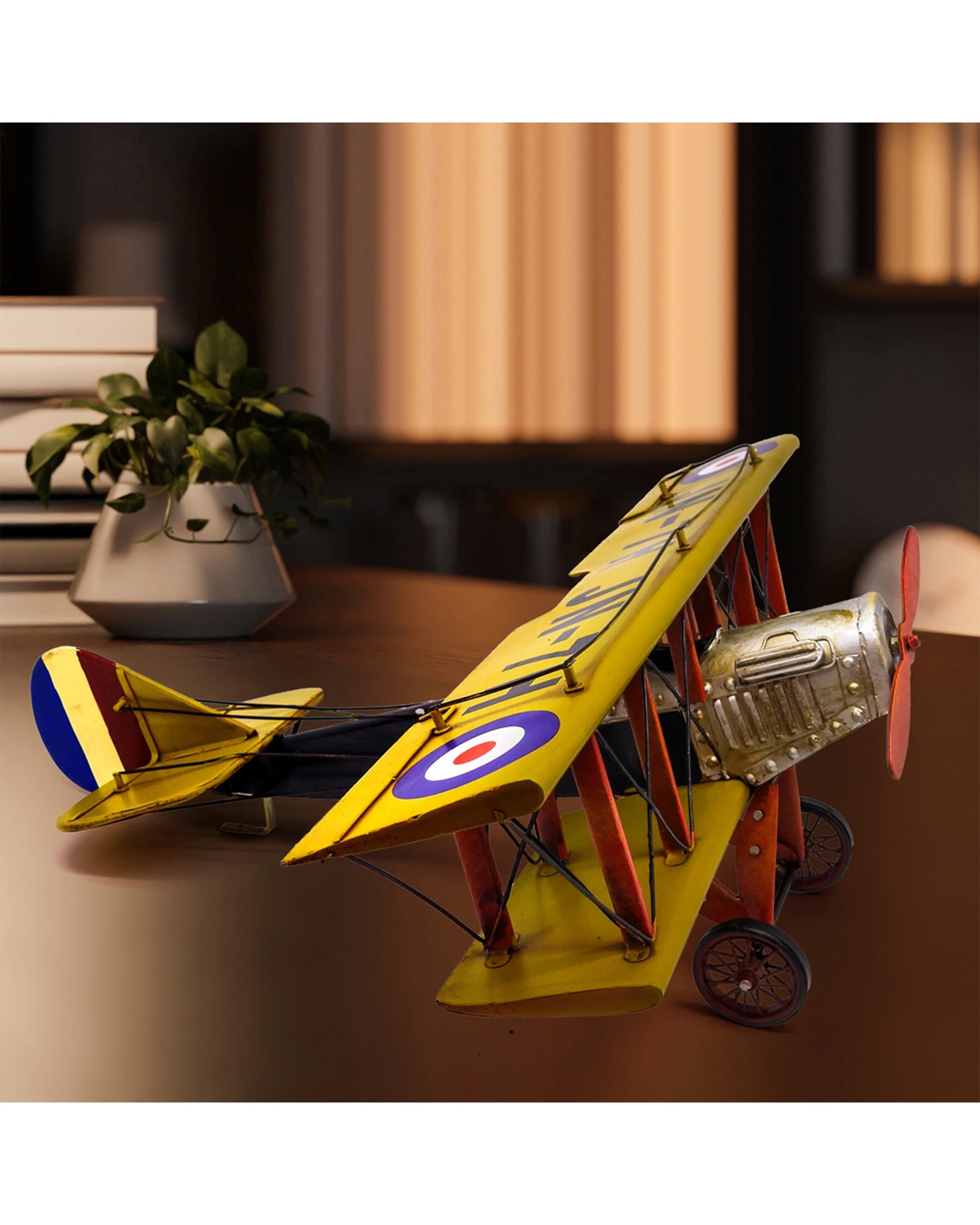 7 Boyle Metal Ornament Home Decor Collectible Curtis Jenny Plane 43x39x14.5cm - Multi, 7 of 7