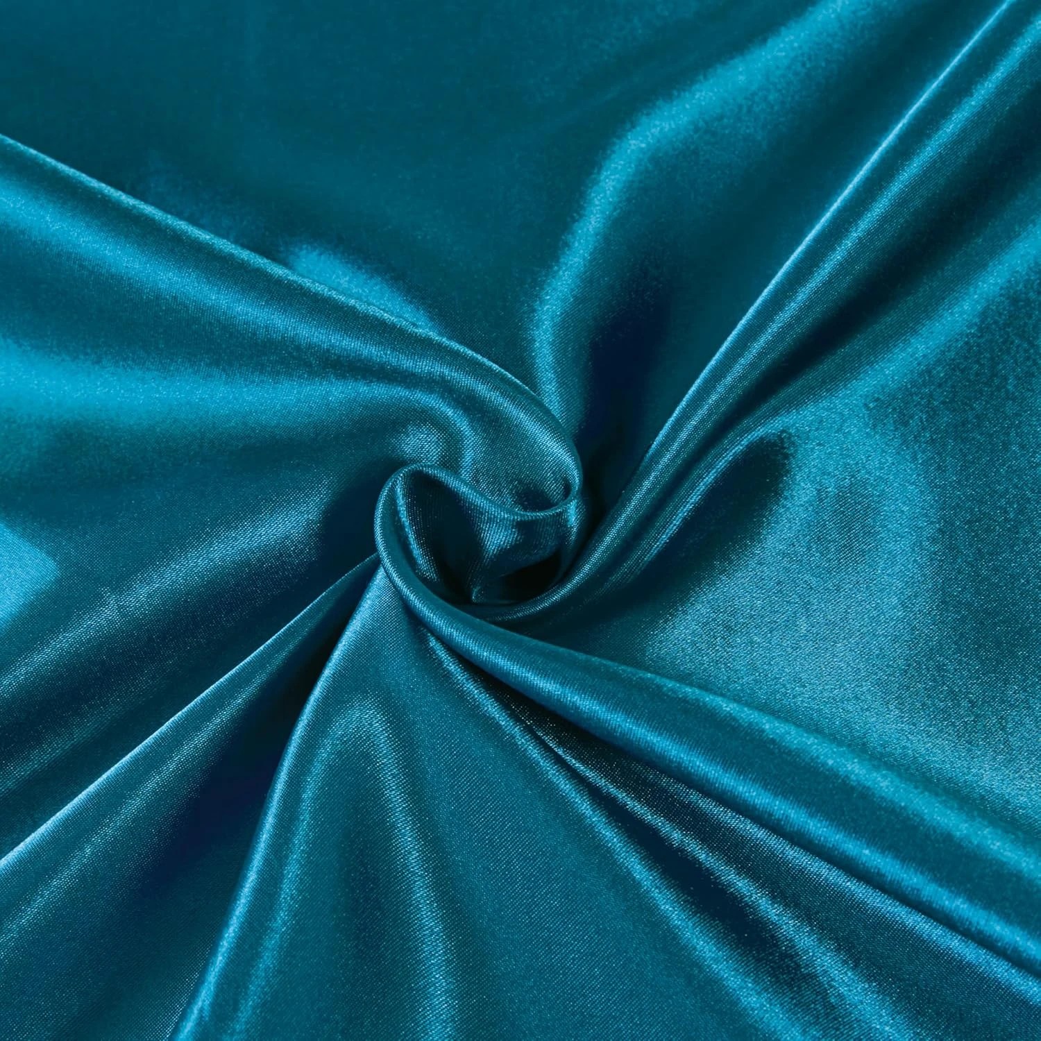 3 CleverPolly 2-Pack Polyester Satin Pillowcases - Teal, 3 of 4
