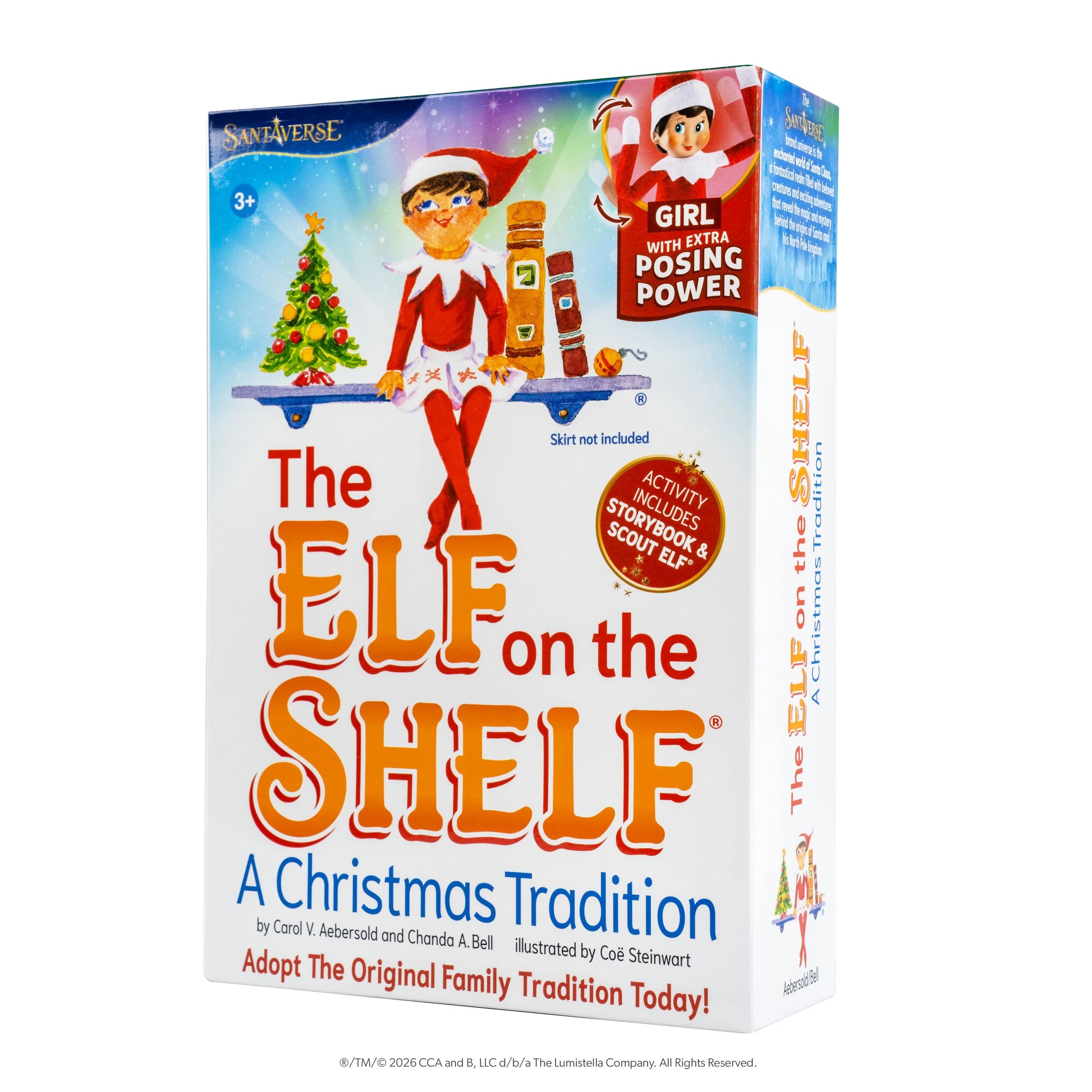 3 Santaverse The Elf on the Shelf: A Christmas Tradition Girl with Extra Posing Power by Carol V. Aebersold and Chanda A. Bell - Book, 3 of 6
