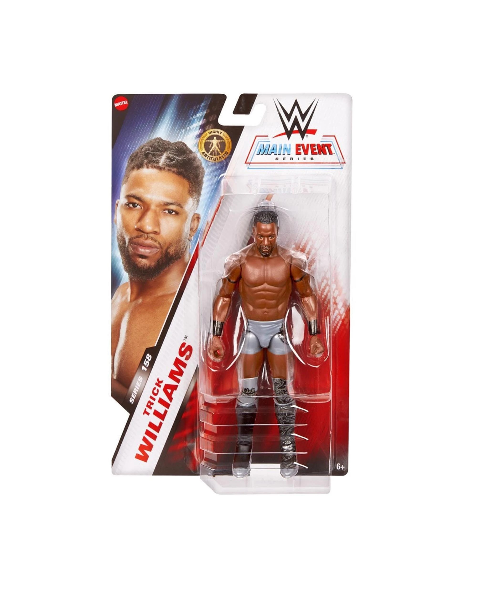 1 WWE Main Event Series 158 Trick Williams Action Figure, 1 of 6