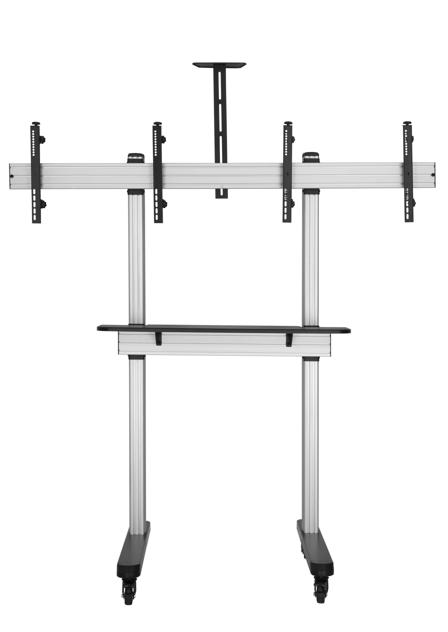 1 Brateck Dual Screen Video Conferencing TV Cart 45"-55" - Grey, 1 of 3