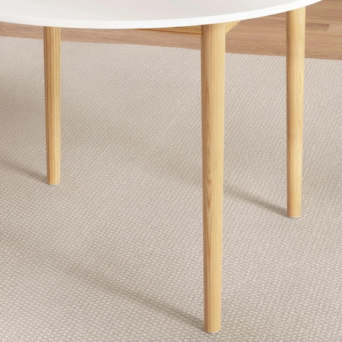 5 1 Artiss Dining Table and 4 Chairs Set Wishbone Wood - Multi, 5 of 6