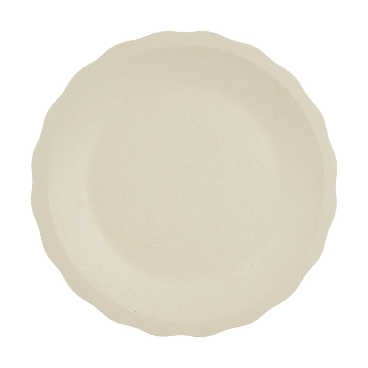 1 2 Piece Sugarcane Pulp Scalloped Platters, 1 of 5