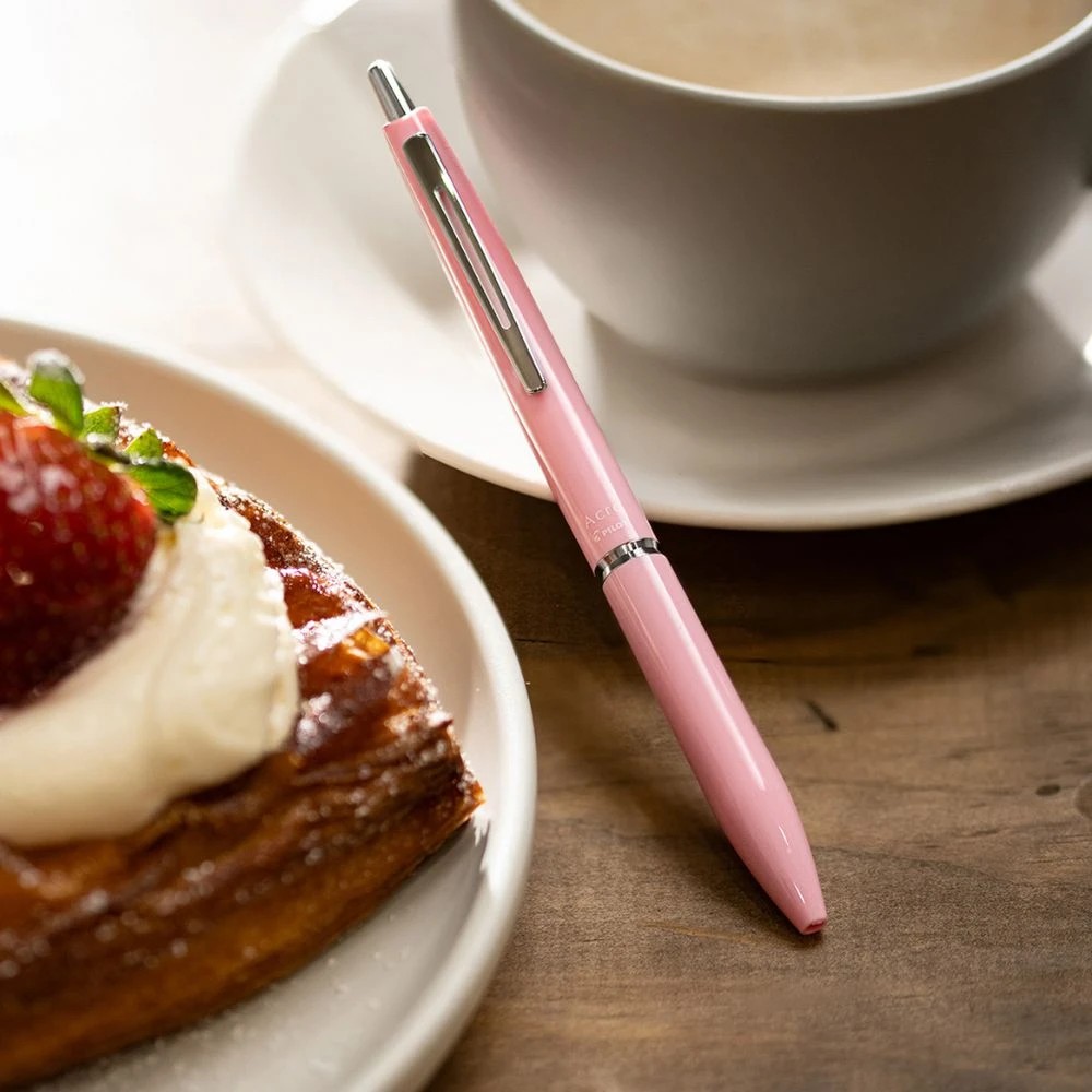 6 PILOT Acro 300 0.5mm Hybrid Ballpoint Pen Soft Pink Barrel, 6 of 6