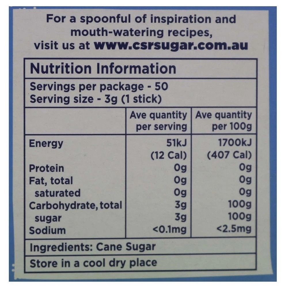 3 CSR White Sugar Stick 3g 2500 Pack, 3 of 3