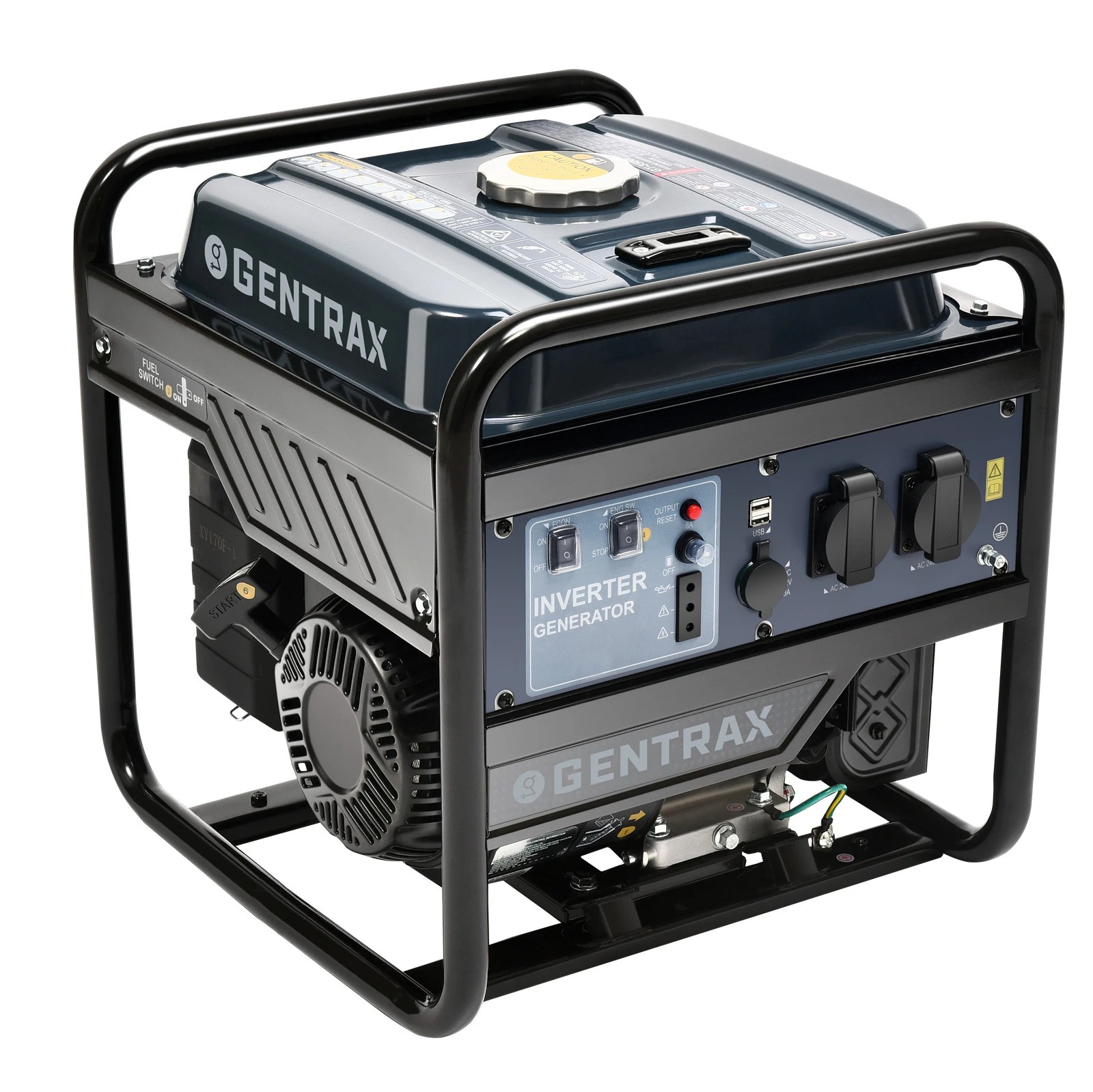 2 GENTRAX G3500 3.5kW Max 3.0kW Rated Open Frame Inverter Generator, 12L Tank, Home & Worksite Backup, 2 of 10