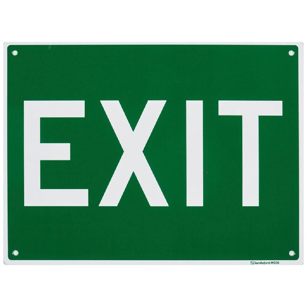 1 Sandleford Exit Sign 300 x 200mm, 1 of 1