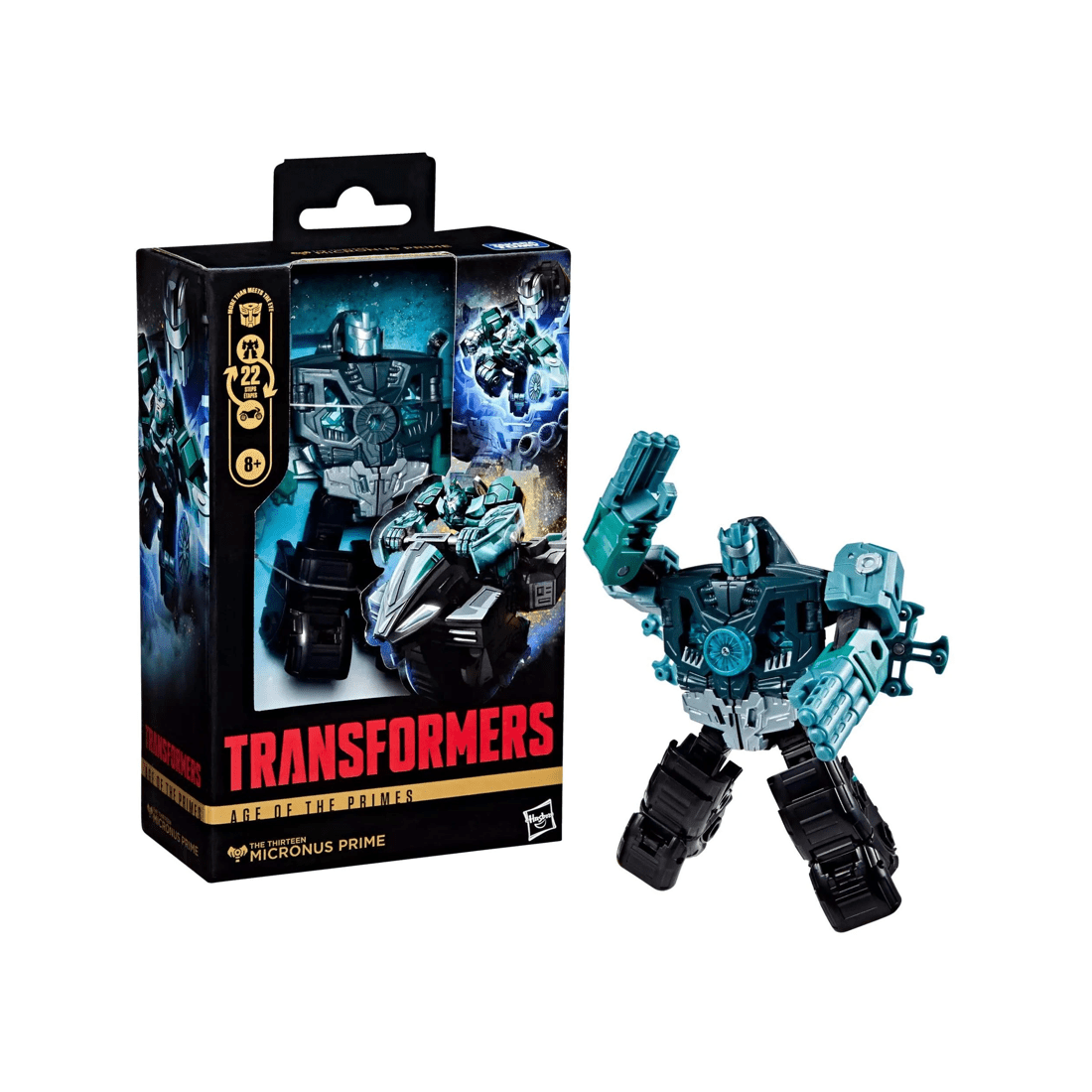 1 Hasbro Transformers Age of the Primes The Thirteen Micronus Prime Deluxe Class Action Figure, 1 of 4