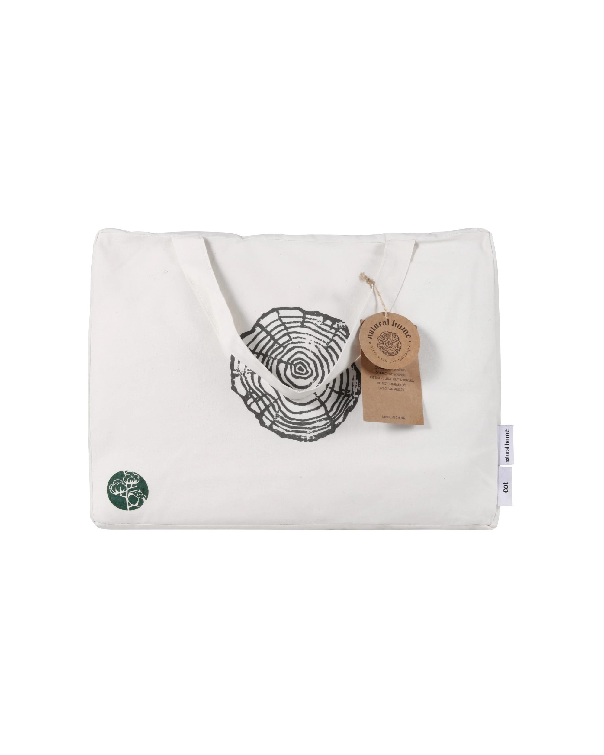 6 Natural Home Organic Cotton Quilted Mattress Protector - Baby COT Size - White, 6 of 6