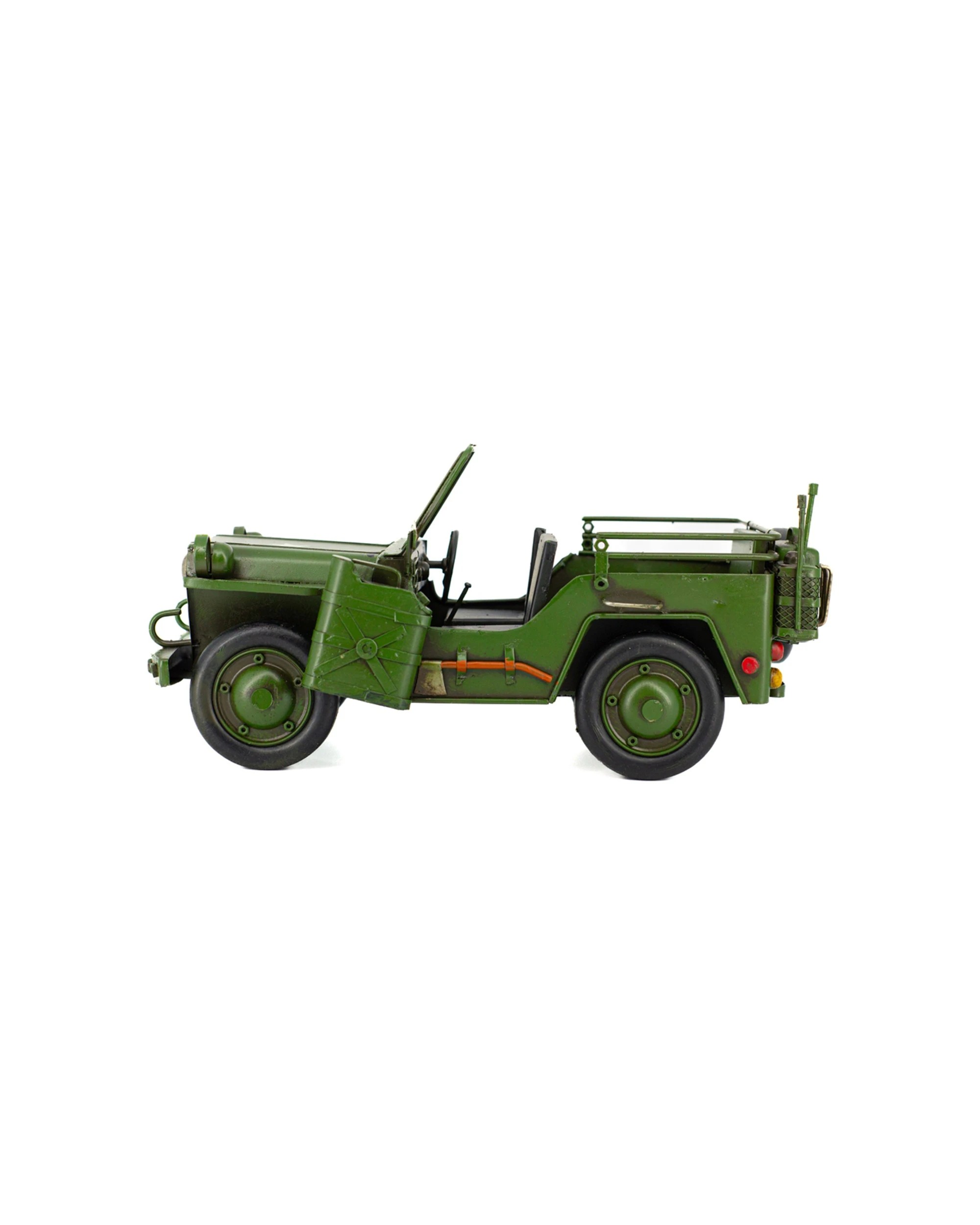 3 Boyle Metal Display Army Jeep Ornament Home Decor 29cm - Green, 3 of 5