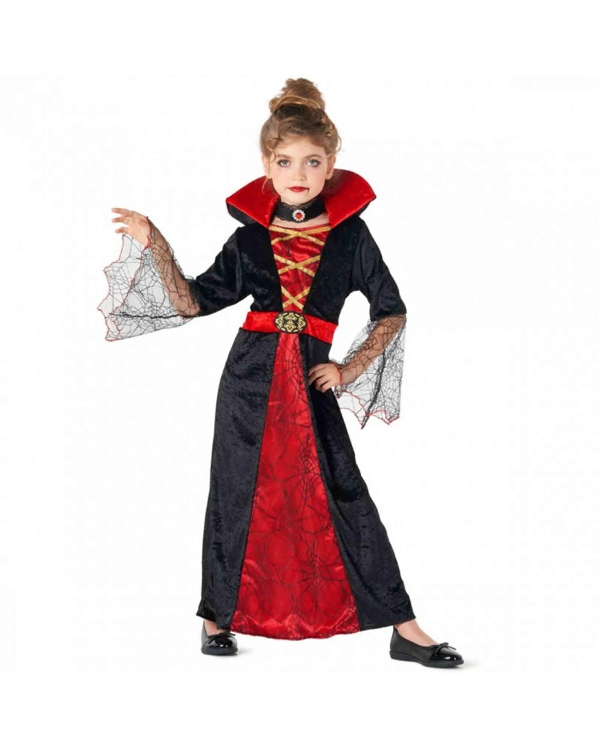 1 Vampiress Girl Child Costume Size 4-6 Years, 1 of 1