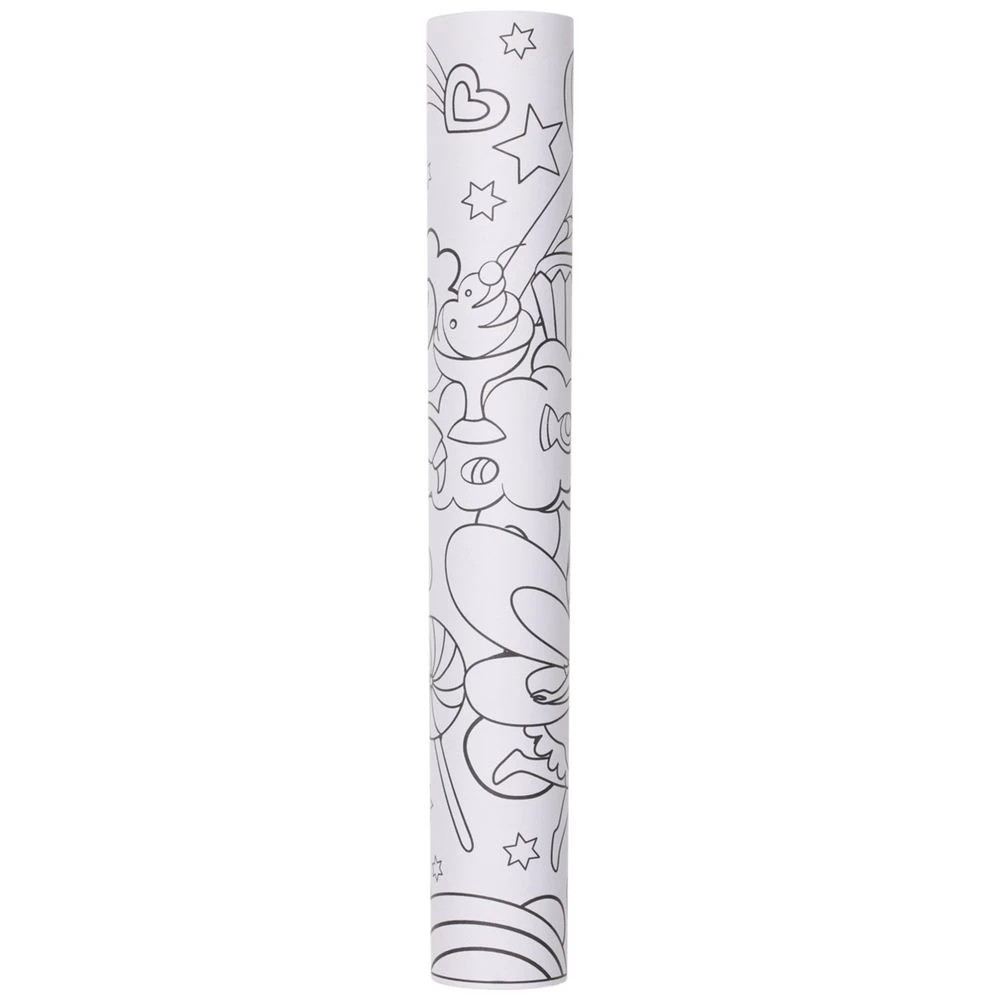 3 Colouring Paper Roll Set 30cm x 2.95m Unicorns and Fairies, 3 of 5