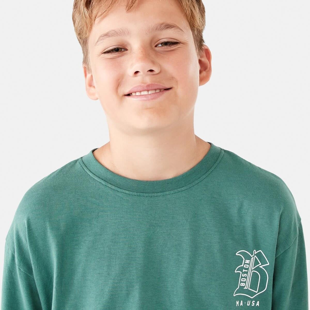3 Long Sleeve Print T-shirt Grn Boston, 3 of 8