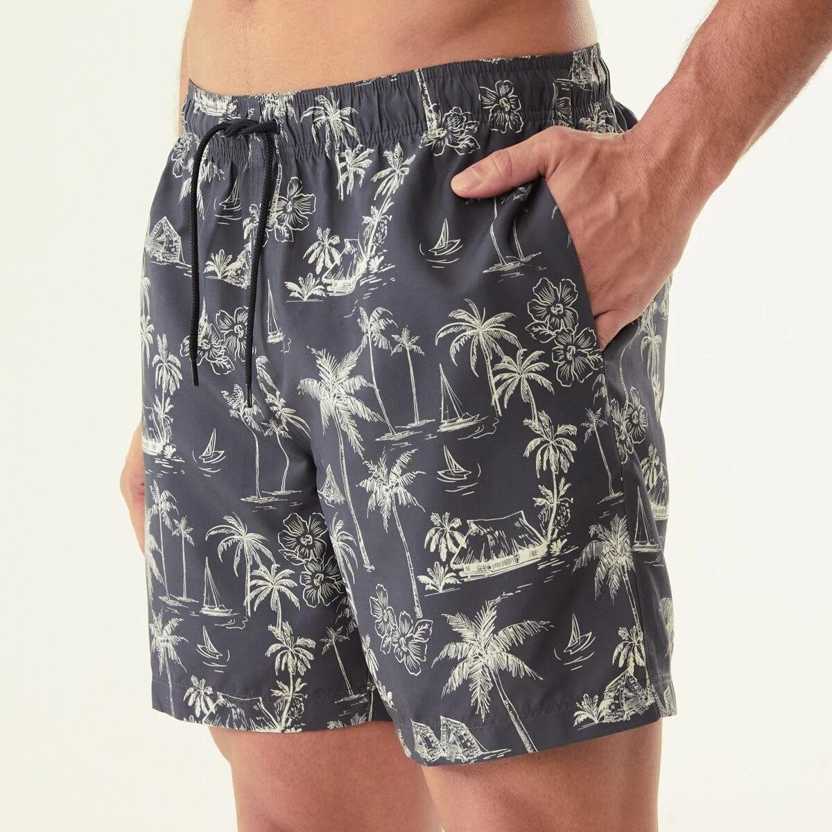 2 Regular Print Boardshorts PALM TREE, 2 of 5