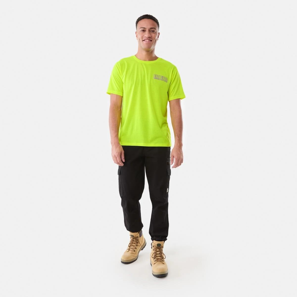 7 Everlast Mens Workwear Hi-Visibility T-shirt FLURO YELLOW, 7 of 7