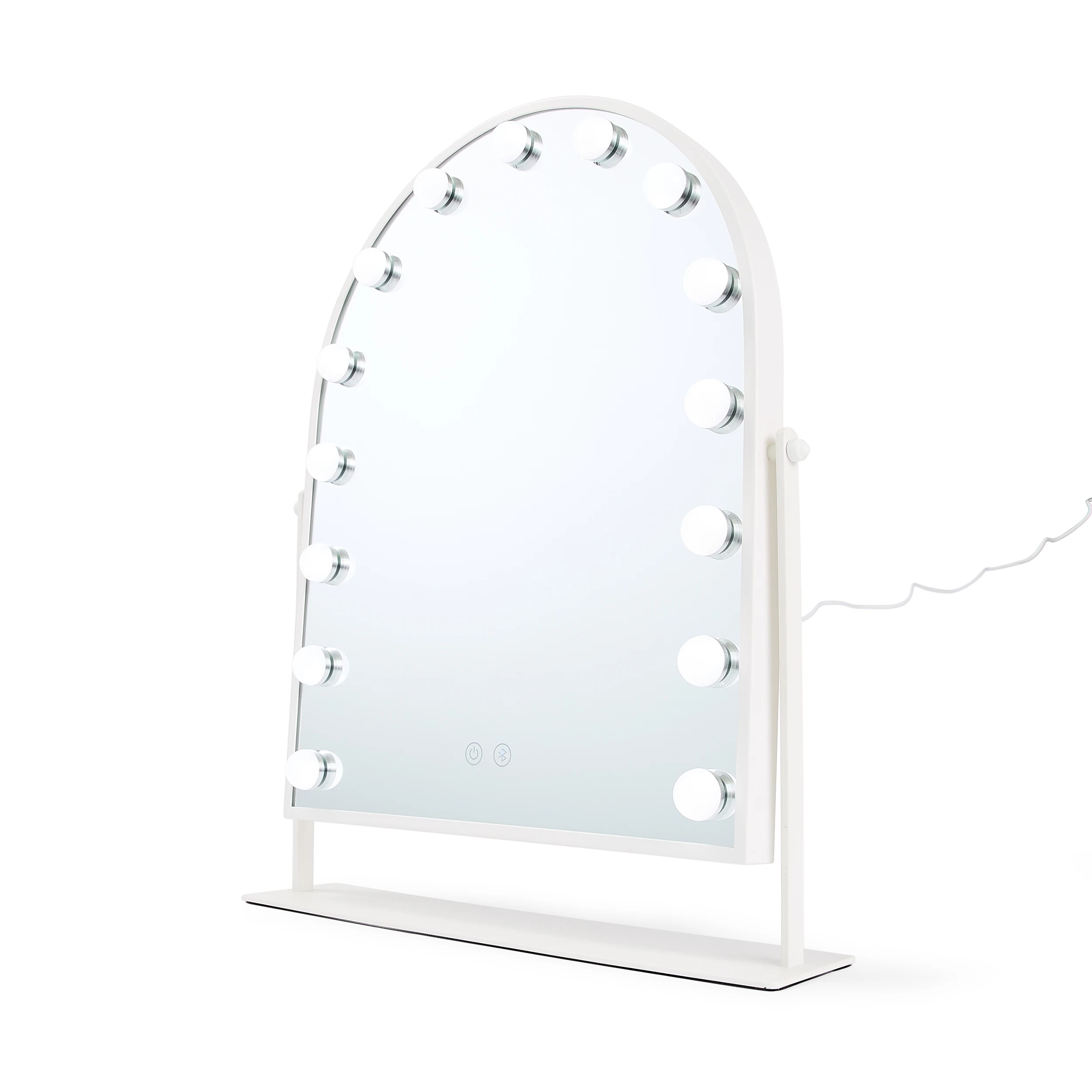 2 Bluetooth Arch LED Mirror - White, 2 of 10