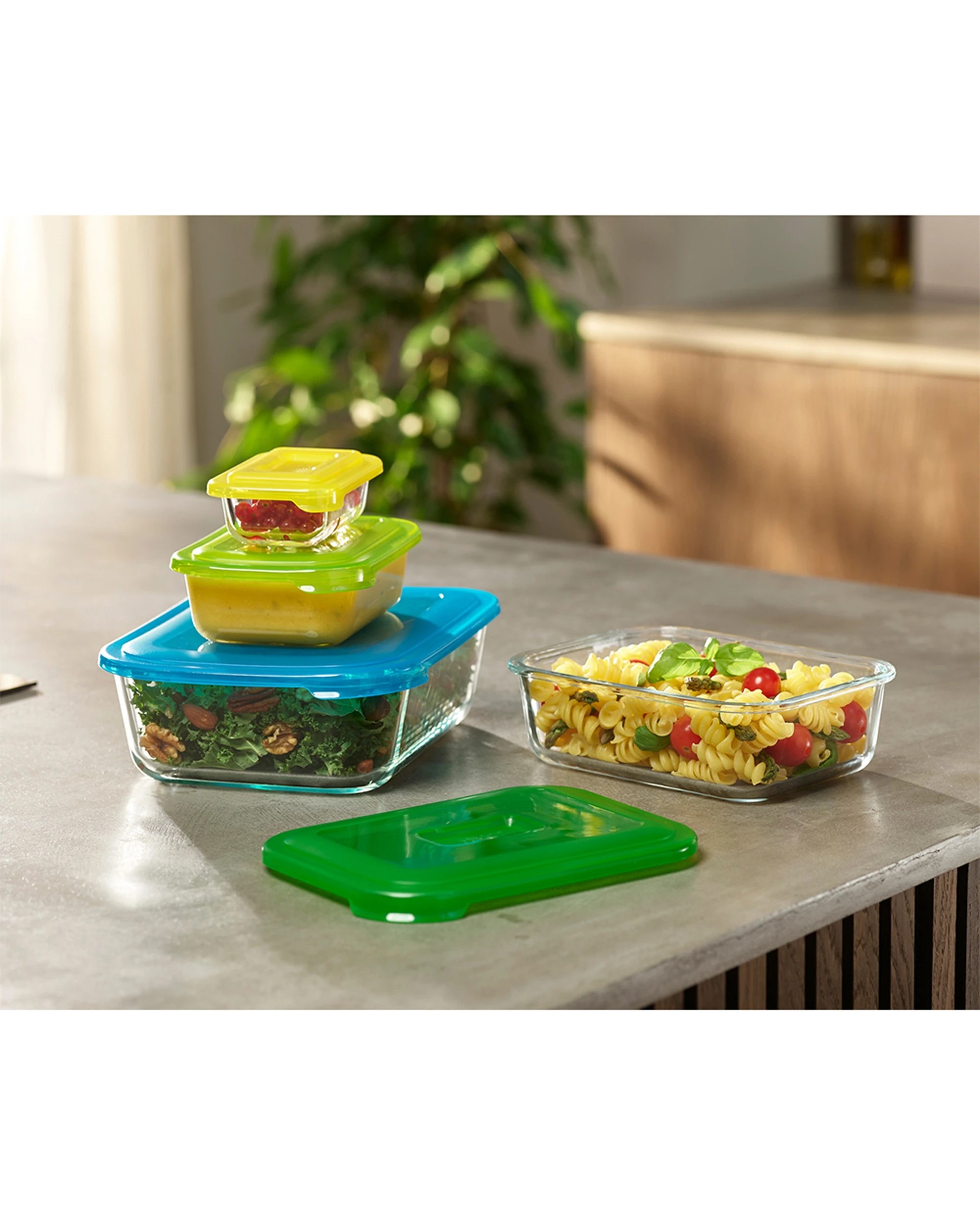 6 Joseph Joseph 4pc Nest Glass Food Storage Container Set With Lids - Multi, 6 of 6