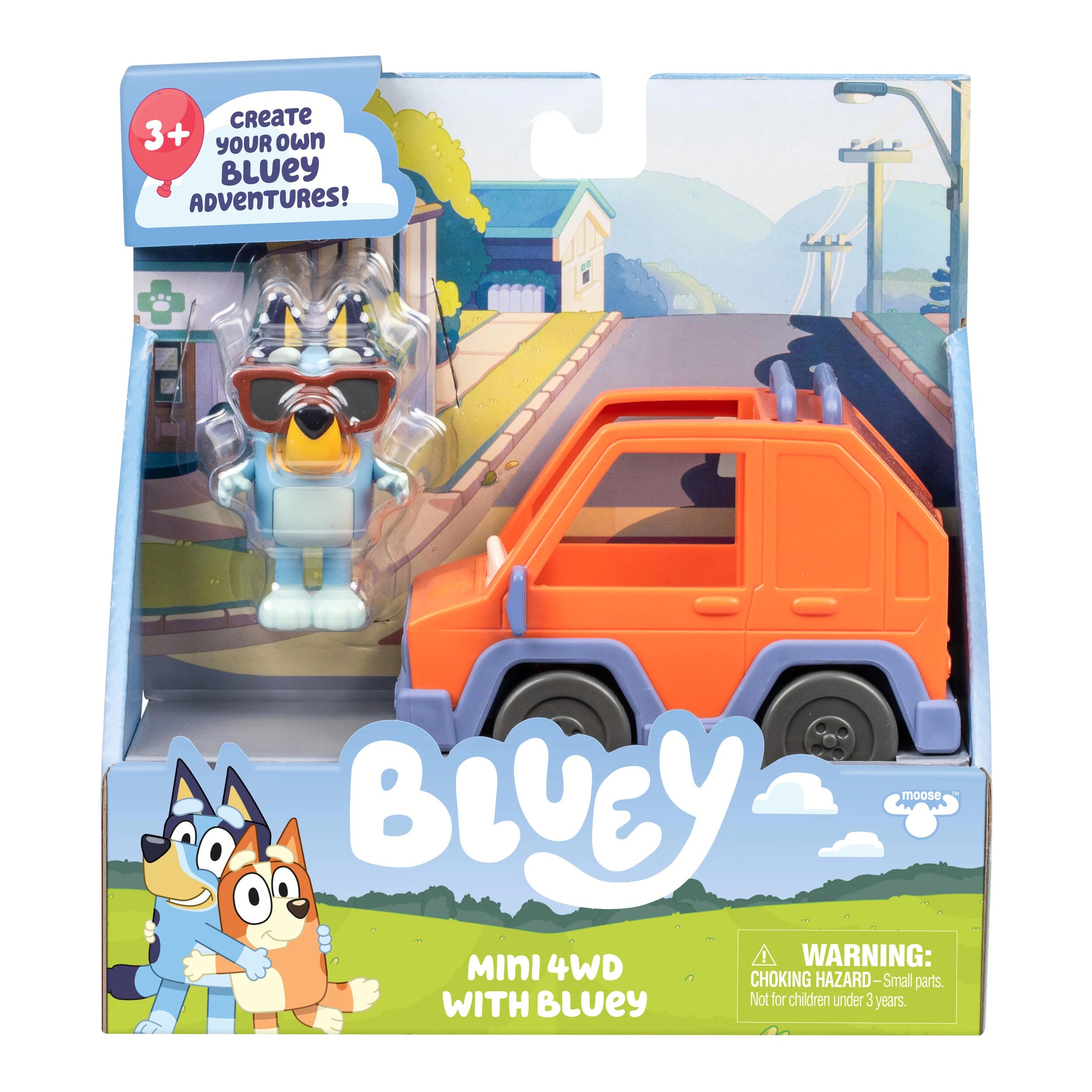 3 Bluey Mini 4WD Vehicle & Figurine - Assorted, 3 of 8