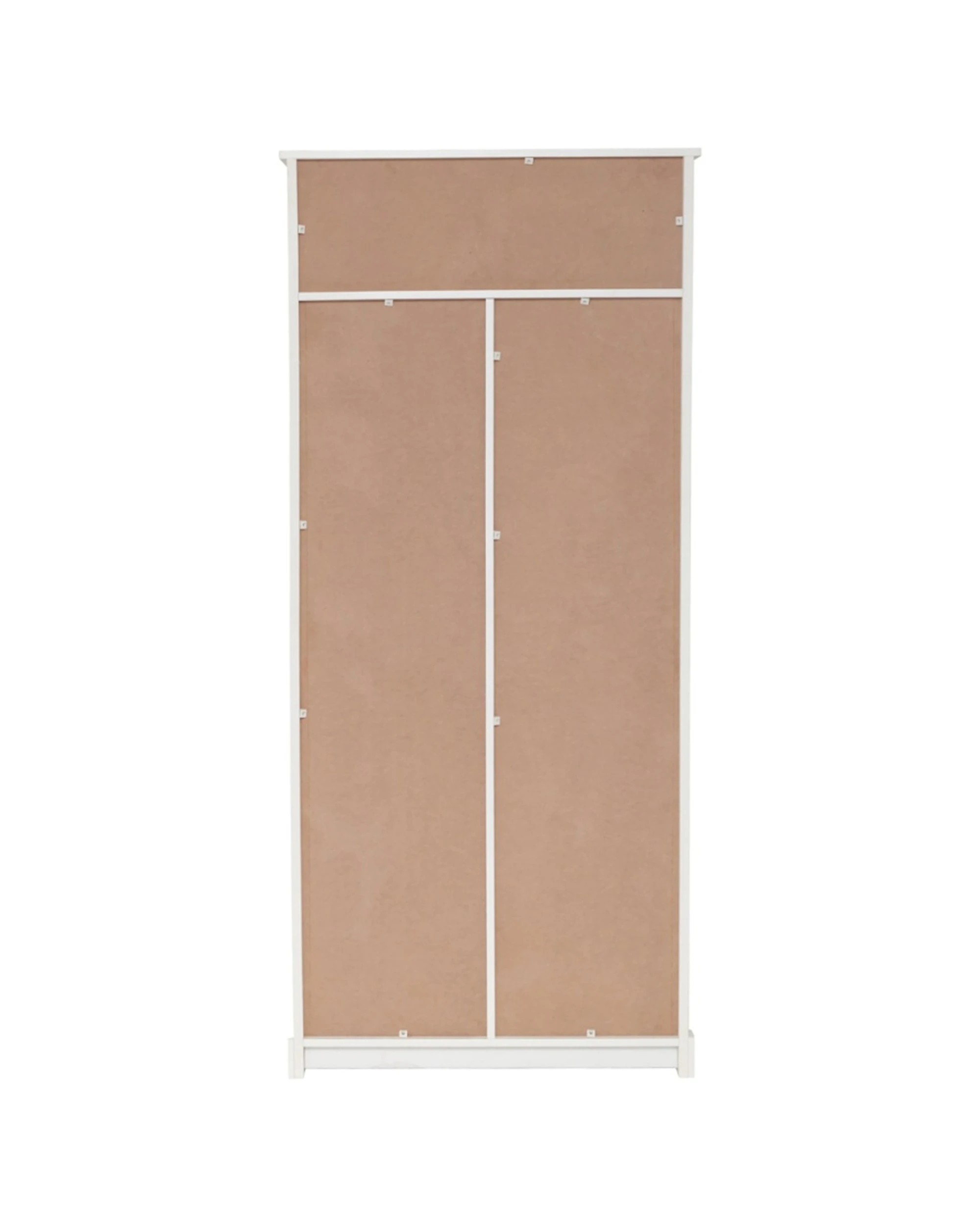 6 Alpine Bay Hamptons 2 Door Broom Multipurpose Cupboard Storage Unit 80cm - White, 6 of 9