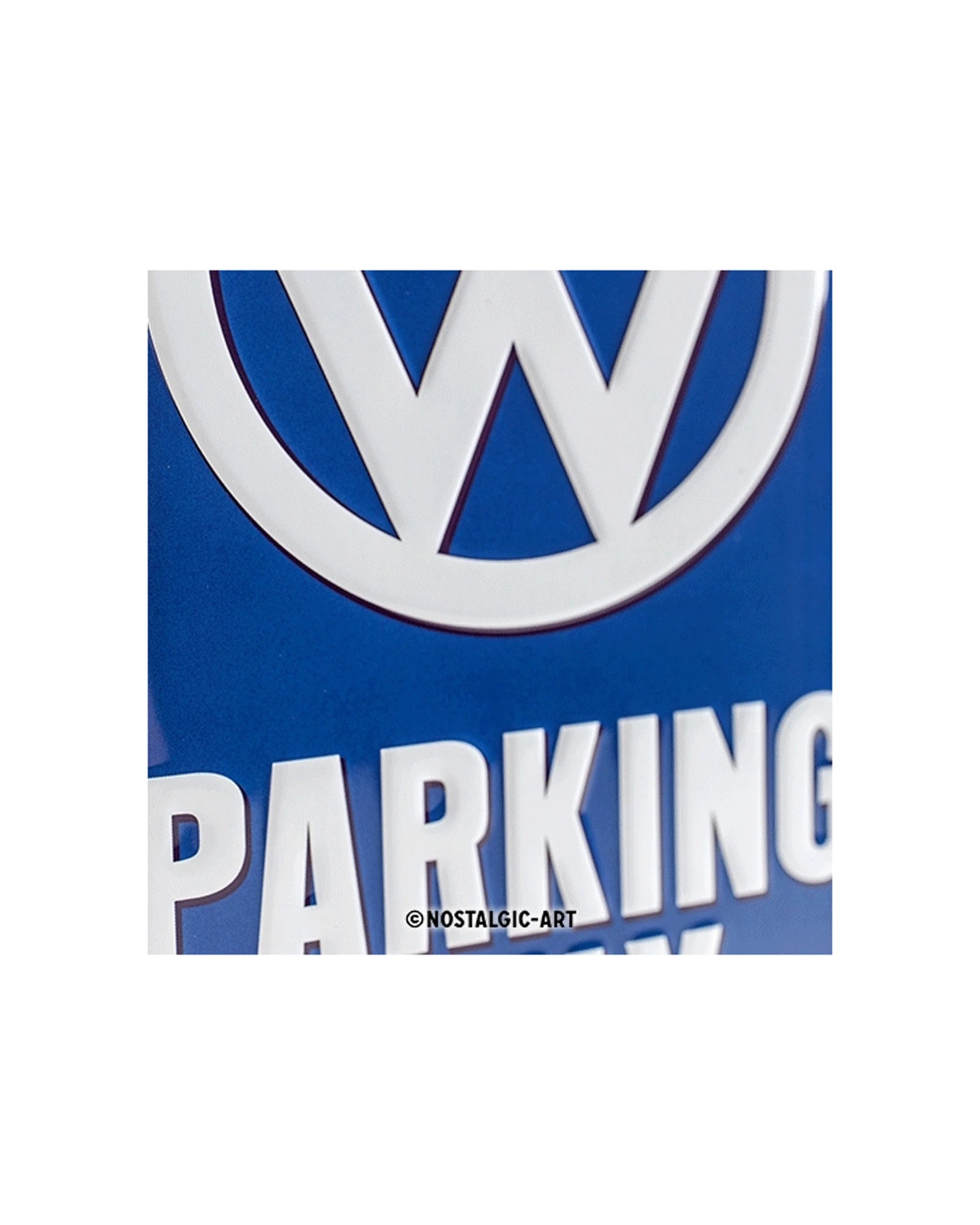 2 Nostalgic-Art Medium 20x30cm Metal Wall Art Sign Plaque - VW Parking Only - Blue, 2 of 3
