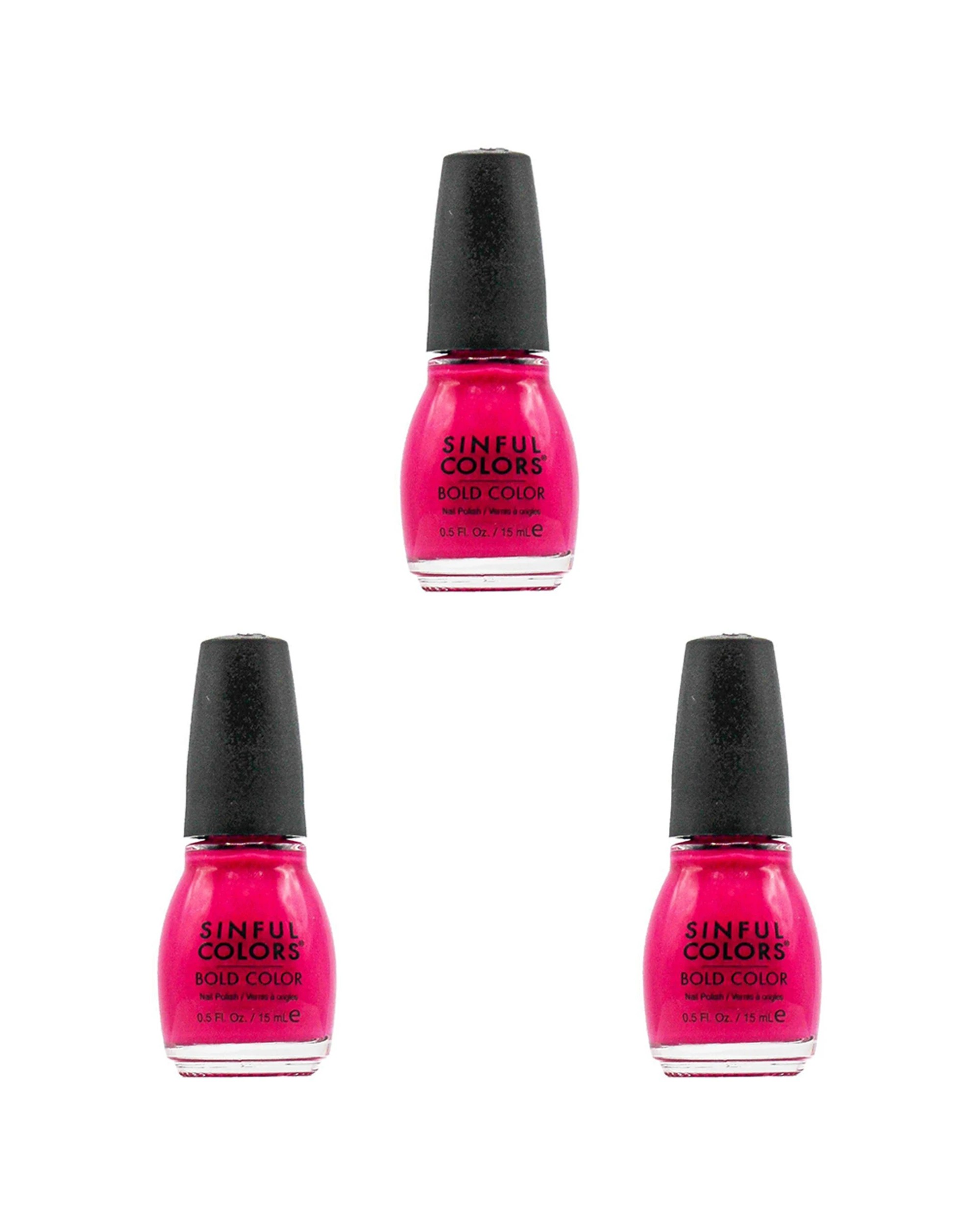 1 Sinful Colours Bold Color Nail Polish Boom Boom 851 15ml 3PK - Pink, 1 of 3