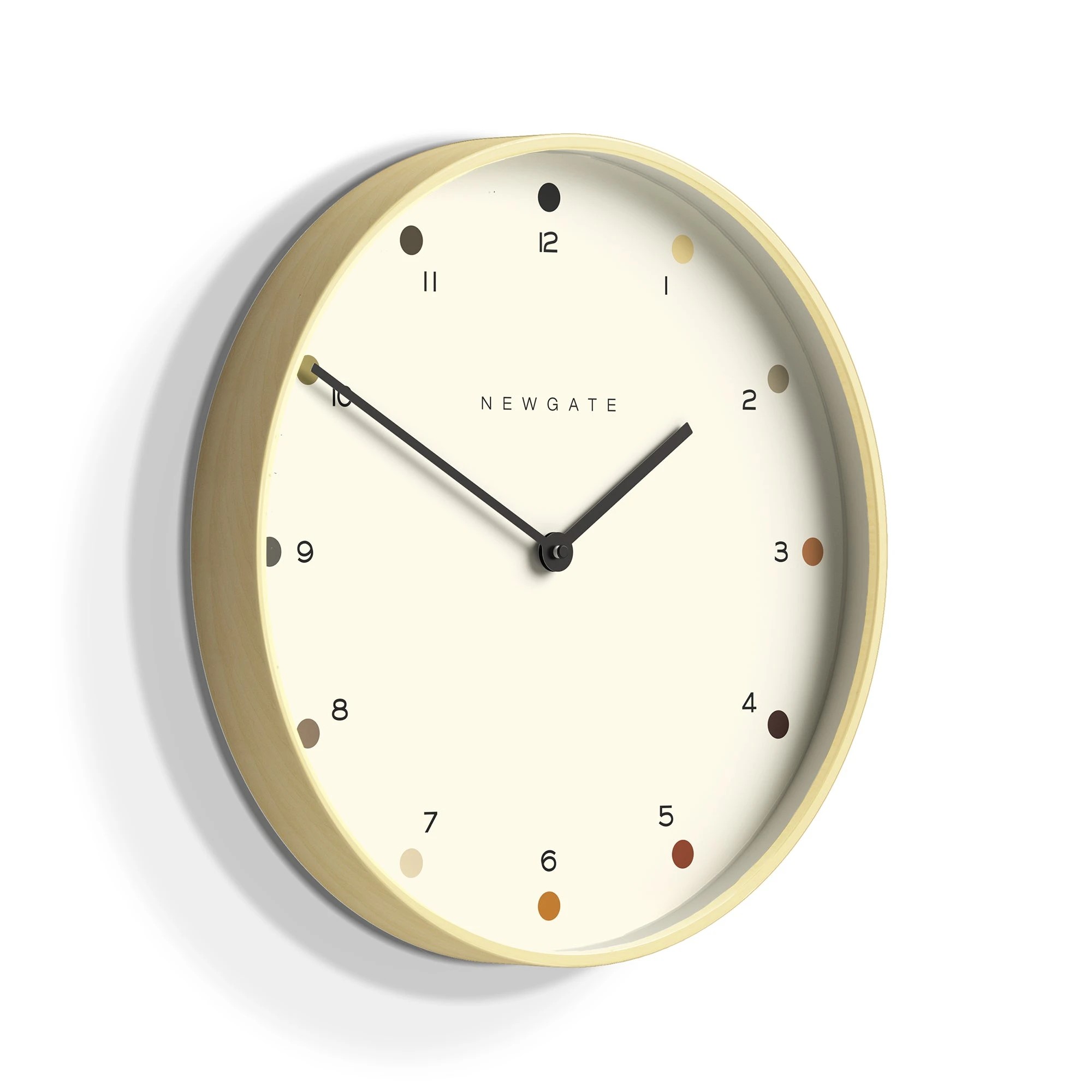 2 Newgate Mr Clarke Clock Pale Wood Dot Dial - Natural, 2 of 2
