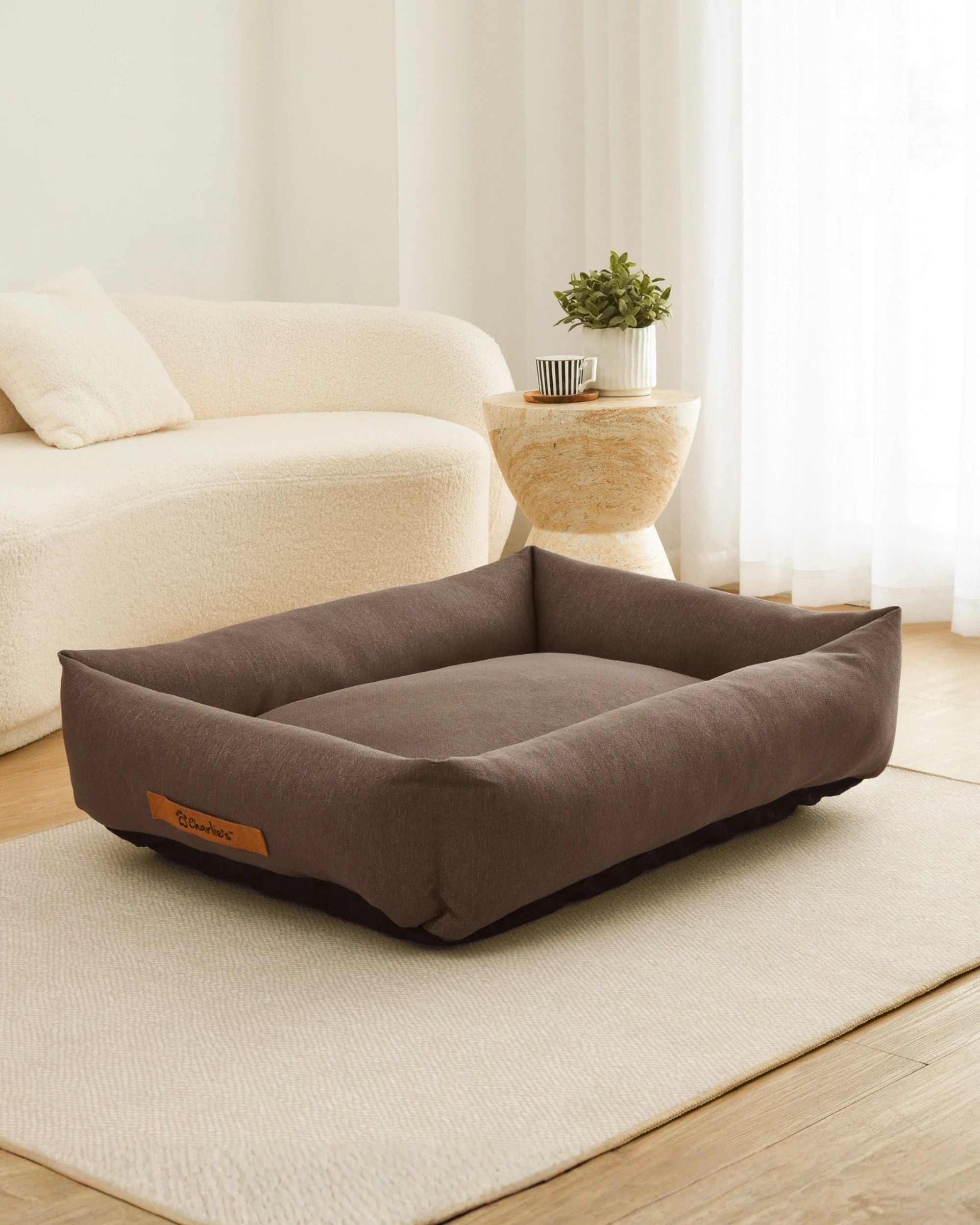 9 Charlie's Brooksy Woven Dog Bed Medium - Chocolate, 9 of 10