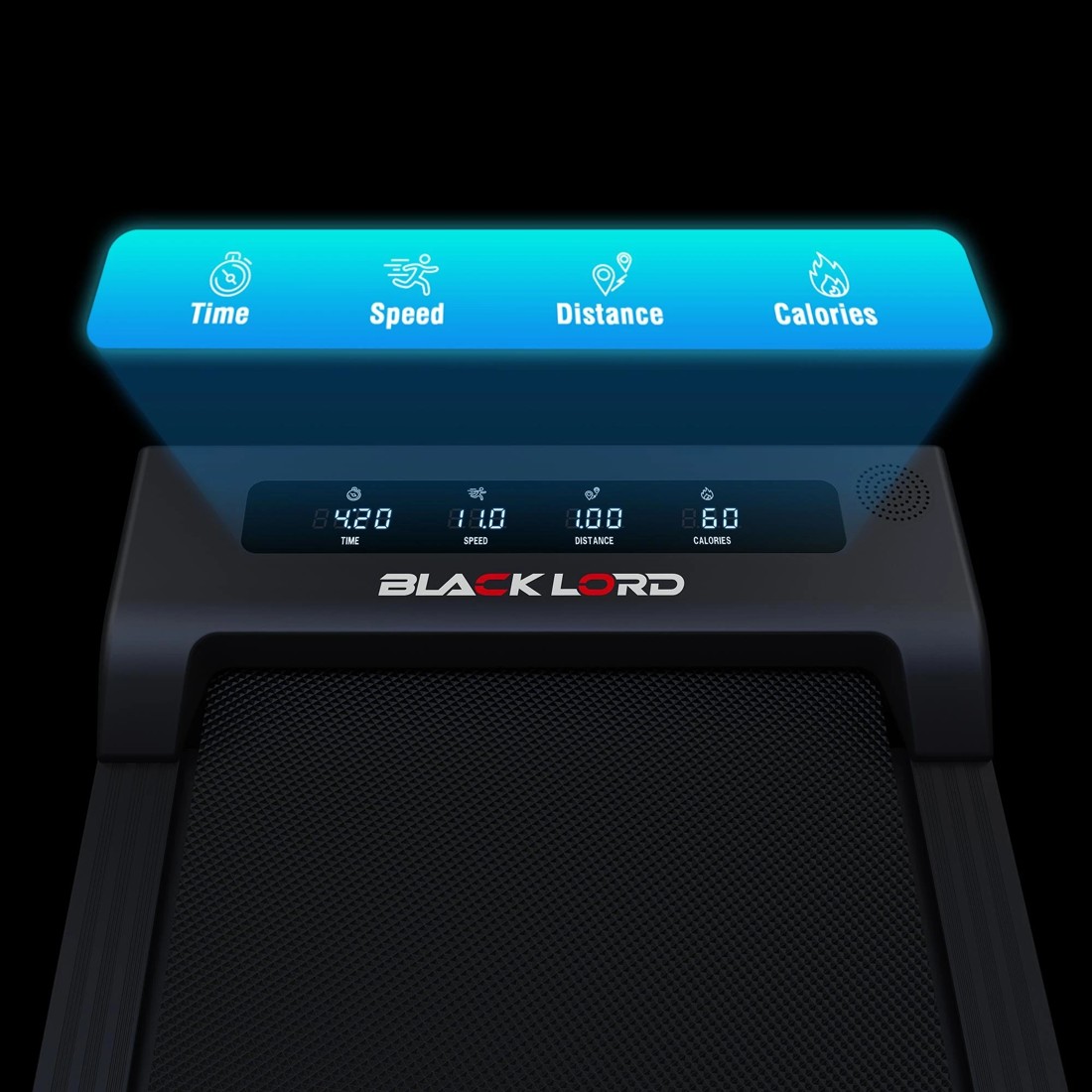 6 Black Lord Treadmill Electric Walking Pad Under Desk Home Office Fitness - Black, 6 of 10