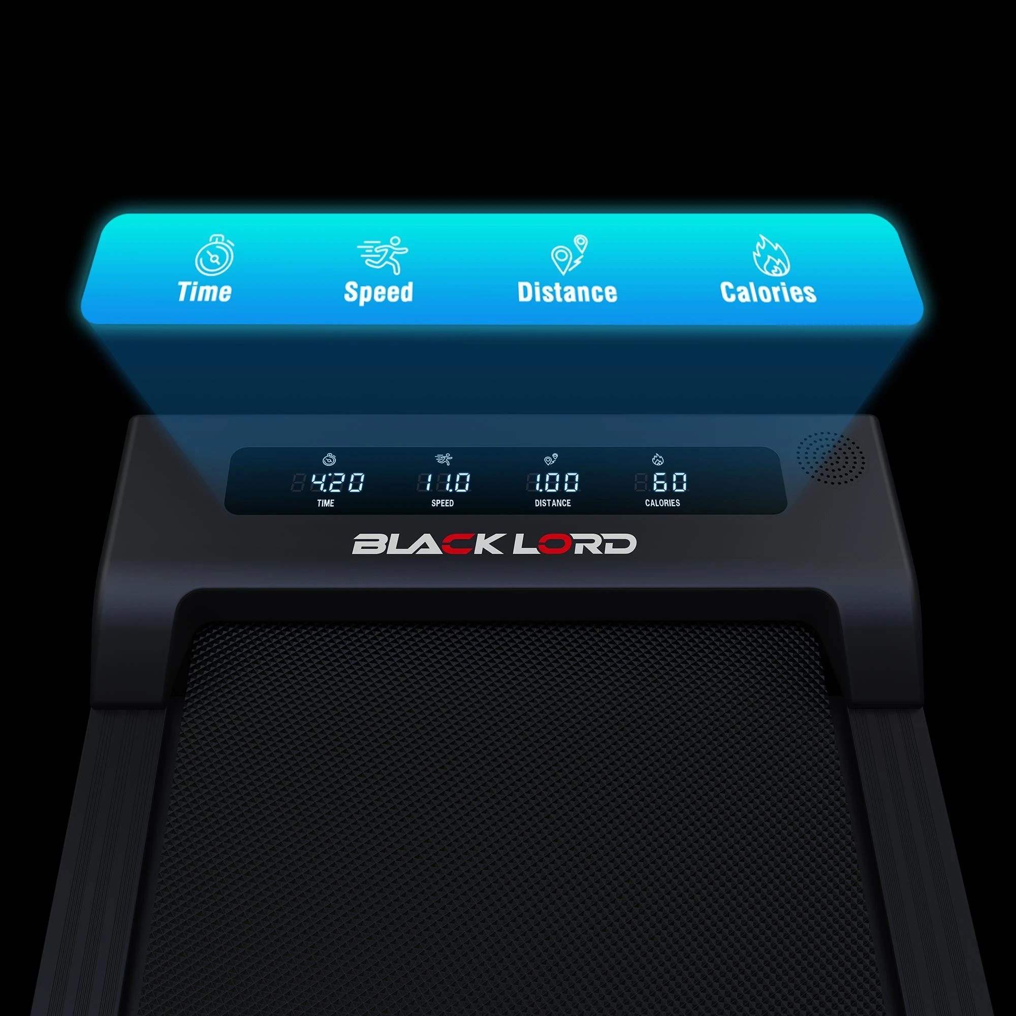 6 Black Lord Treadmill Electric Walking Pad Under Desk Home Office Fitness - Black, 6 of 10