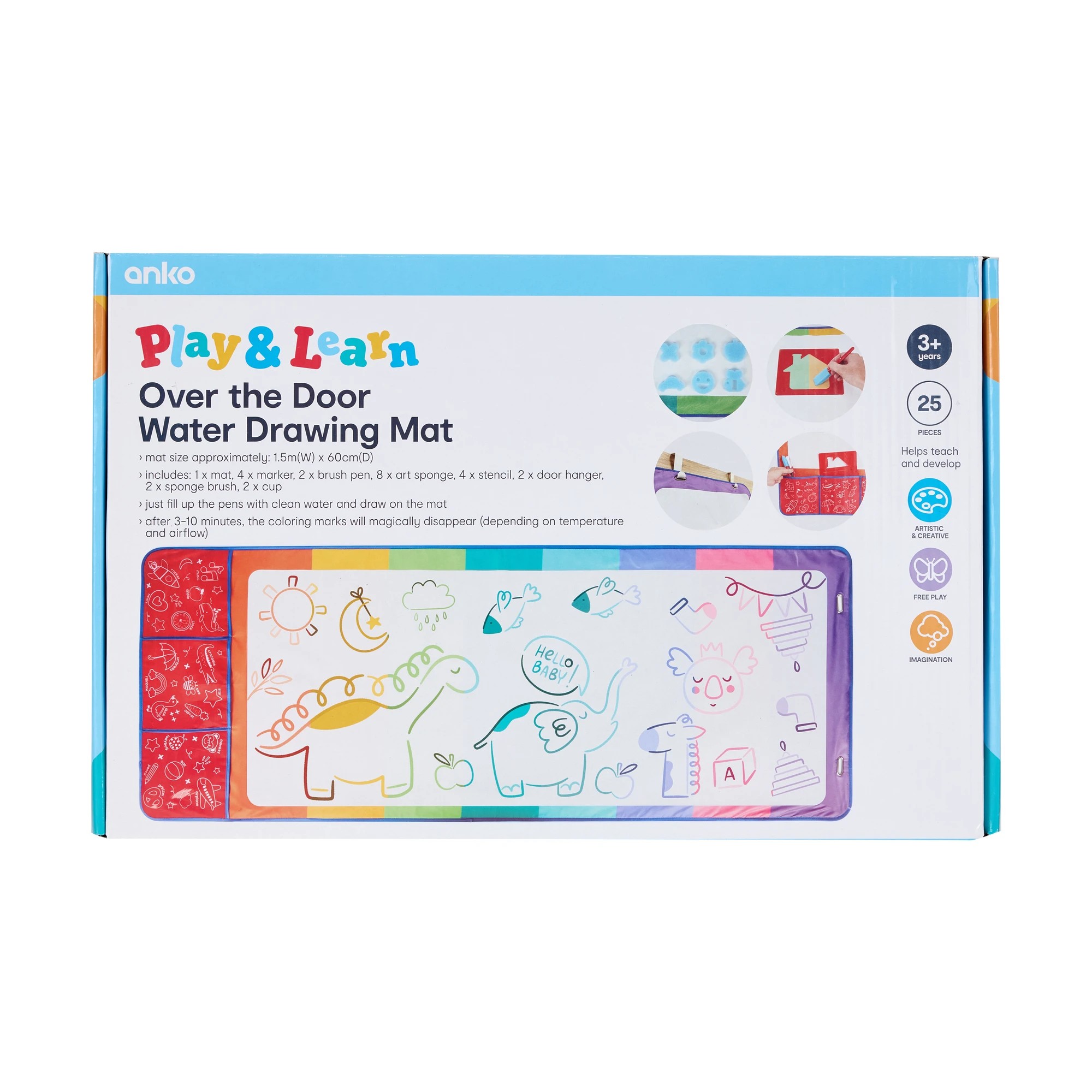 8 25 Piece Over the Door Water Drawing Mat, 8 of 8