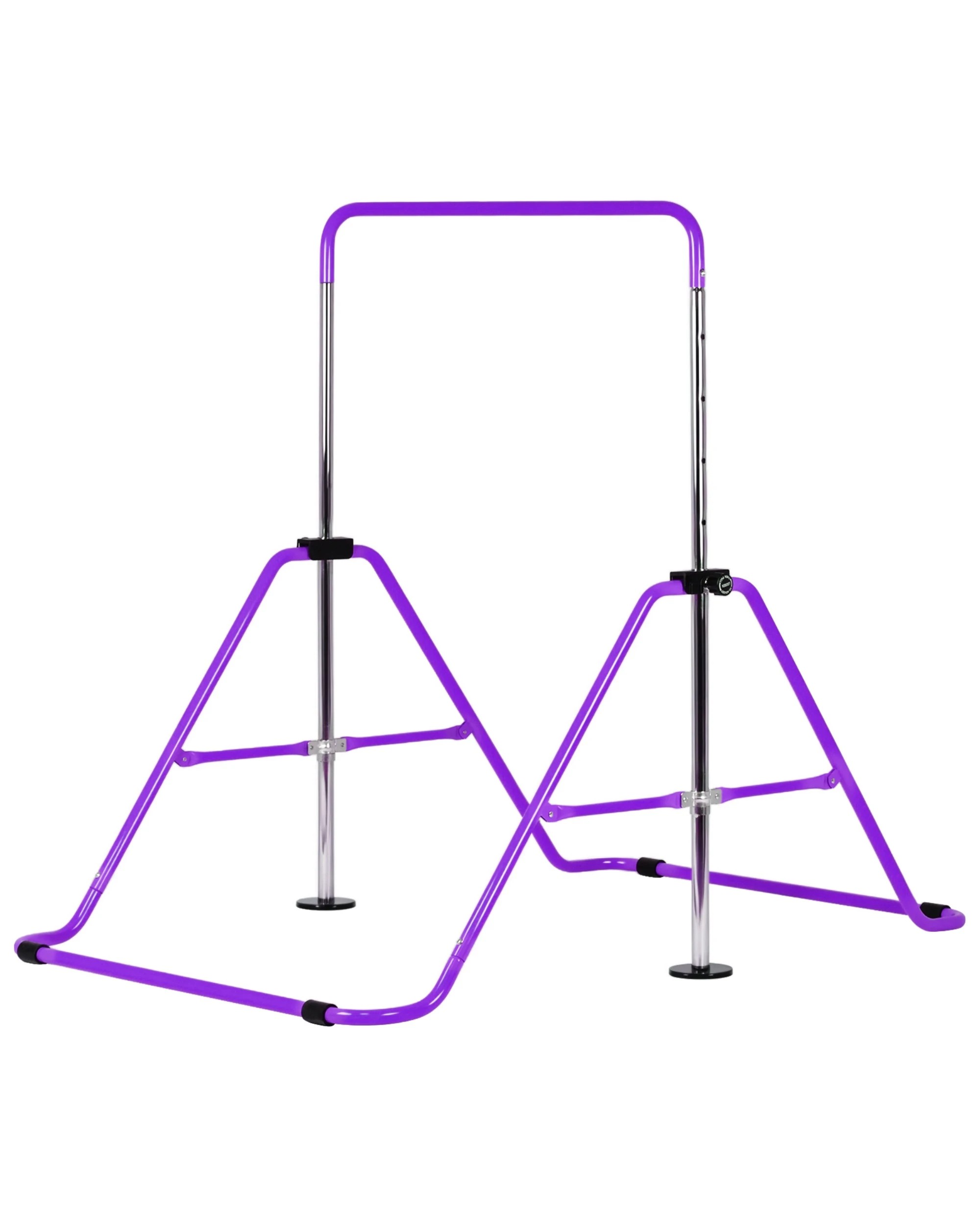 1 Advwin Foldable Kids Gymnastics Bar w/5 Adjustable Height Purple, 1 of 6