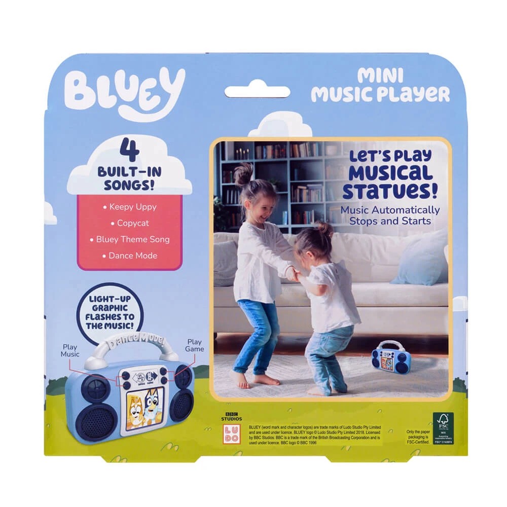 4 Bluey - Mini Music Player Freeze Dance Boombox - Interactive Toy, 4 of 5
