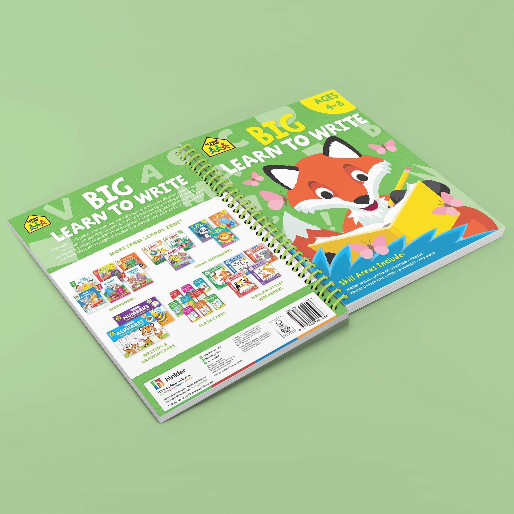 3 School Zone Big Learn to Write - Book, 3 of 5