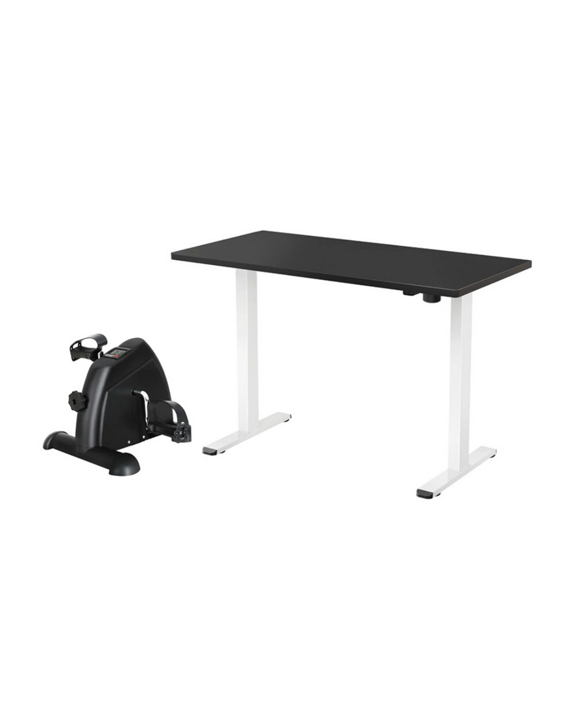 1 140cm Artiss Electric Standing Desk With Mini Pedal Exercise Bike Home Office
 - White, 1 of 3