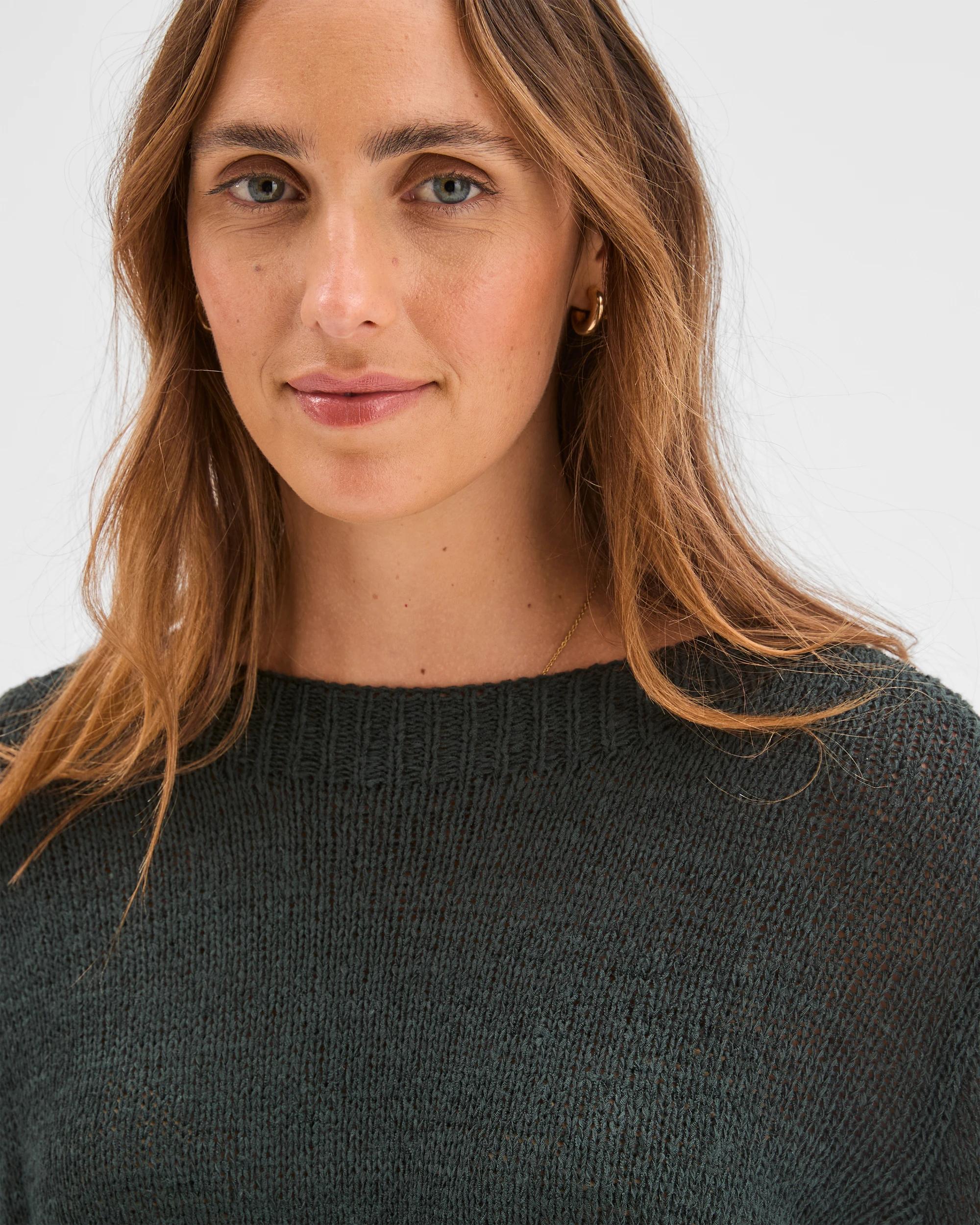 4 Target Woman Long Sleeve Asymmetric Jumper MIDNIGHT JADE, 4 of 5