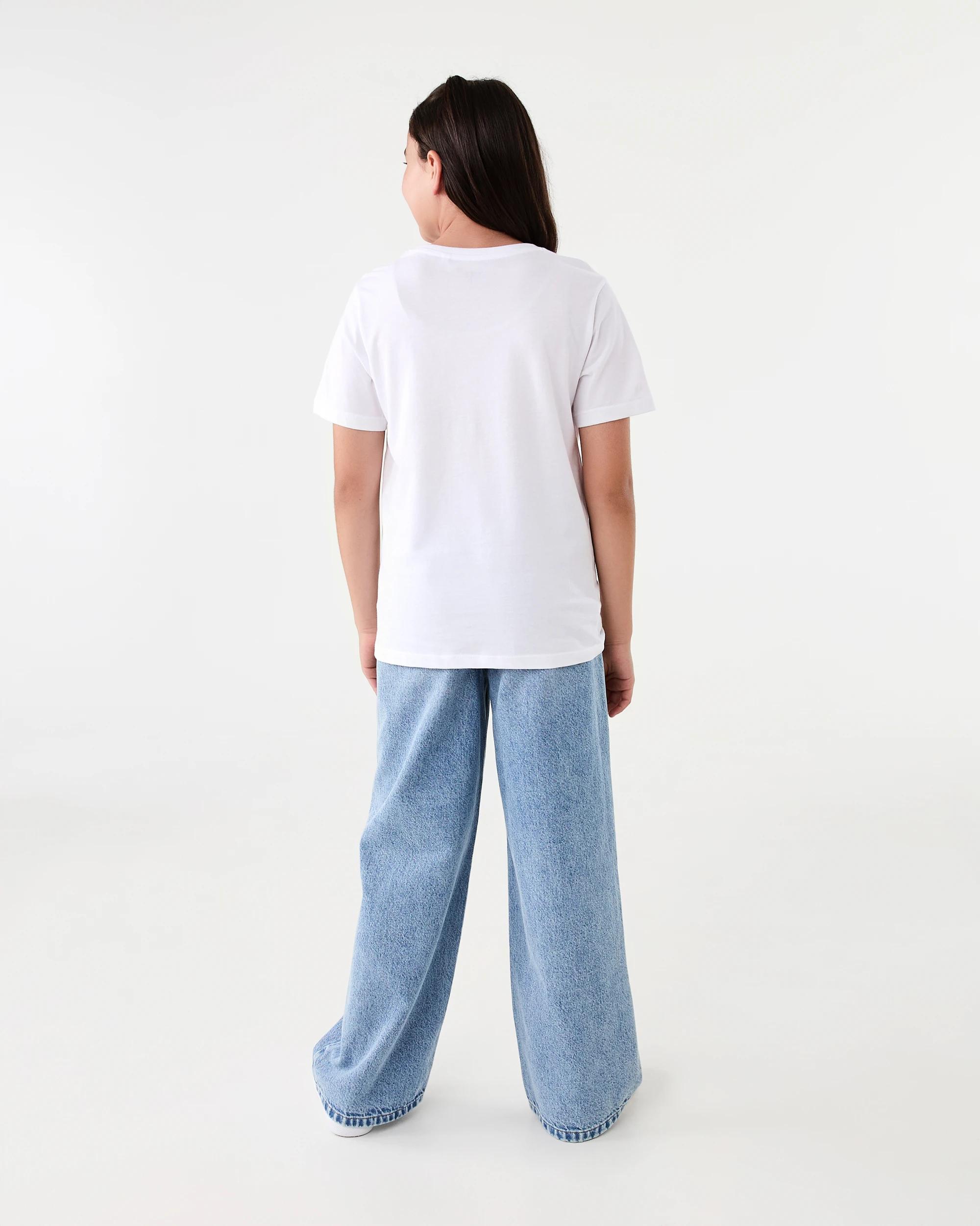 7 Short Sleeve Printed T-shirt Wht Butfly, 7 of 7